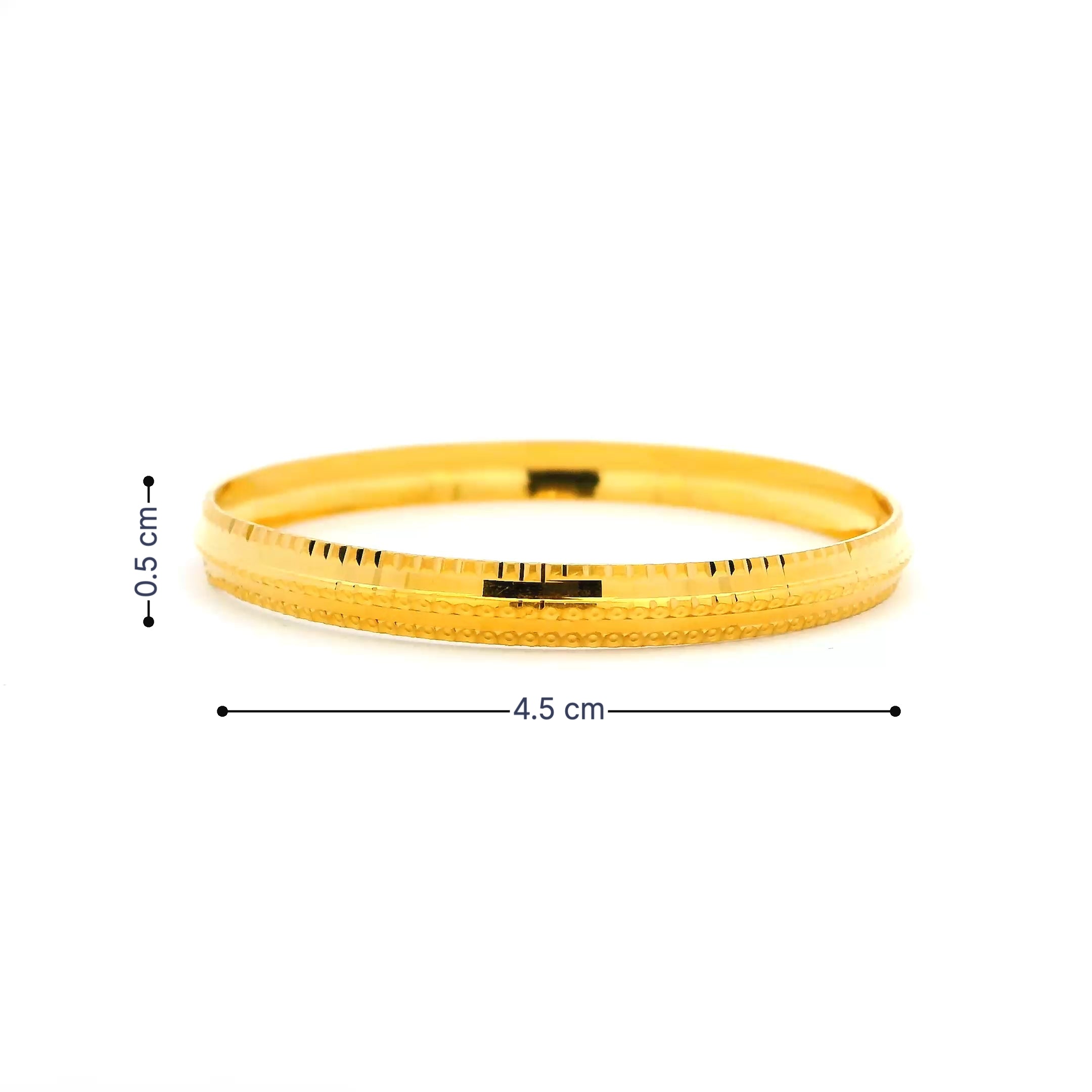 Adorable Shine Gold Infant Bangle