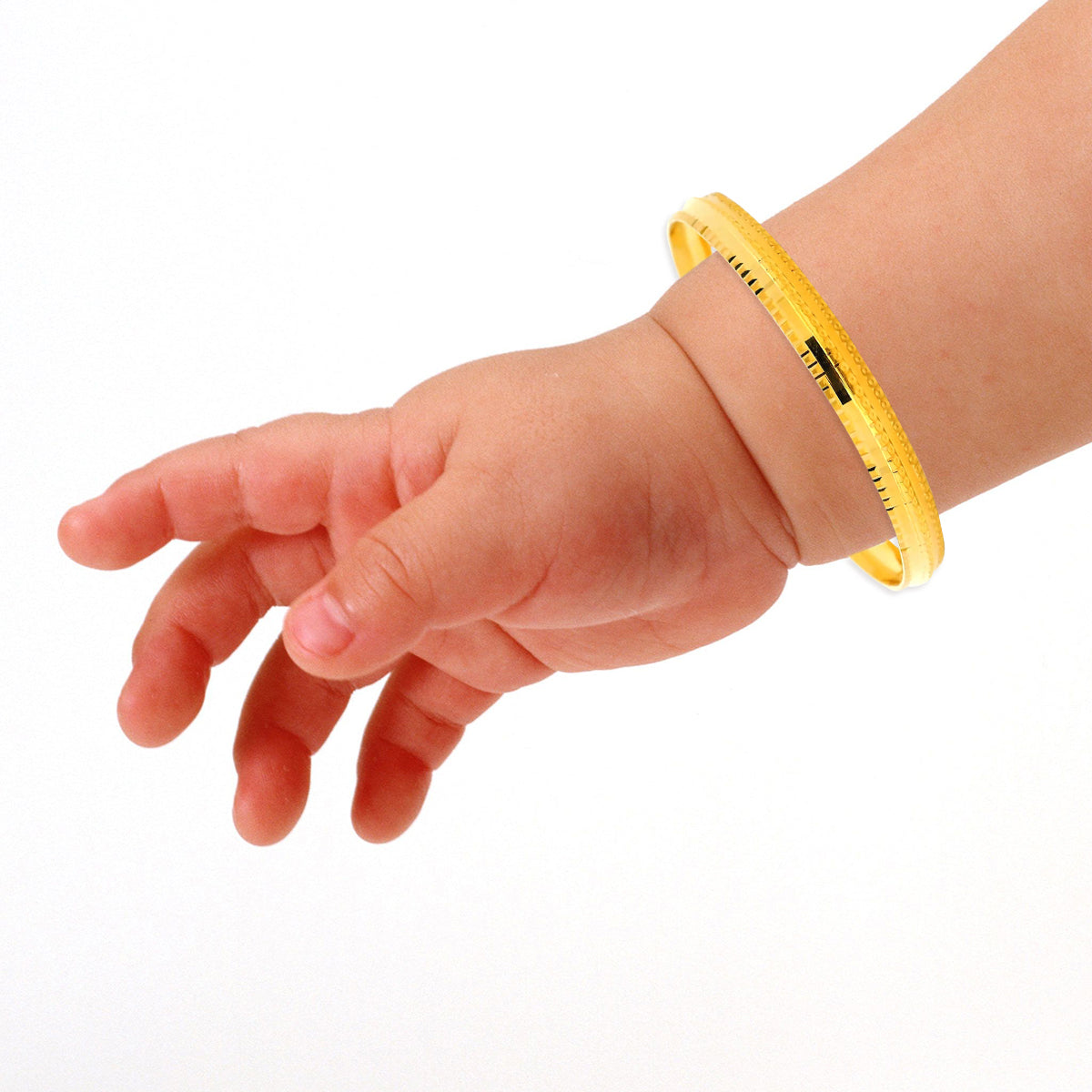Adorable Shine Gold Infant Bangle