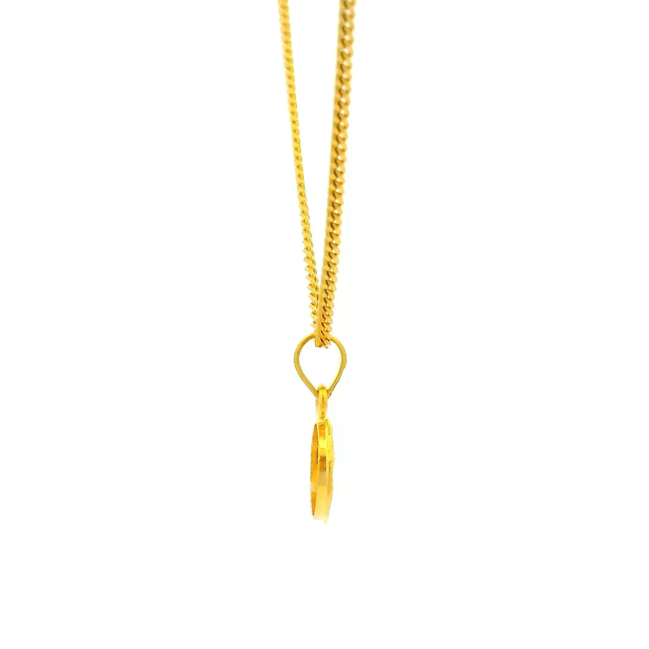 Adorable Bal Ganesha Gold Locket with Chain for Kids