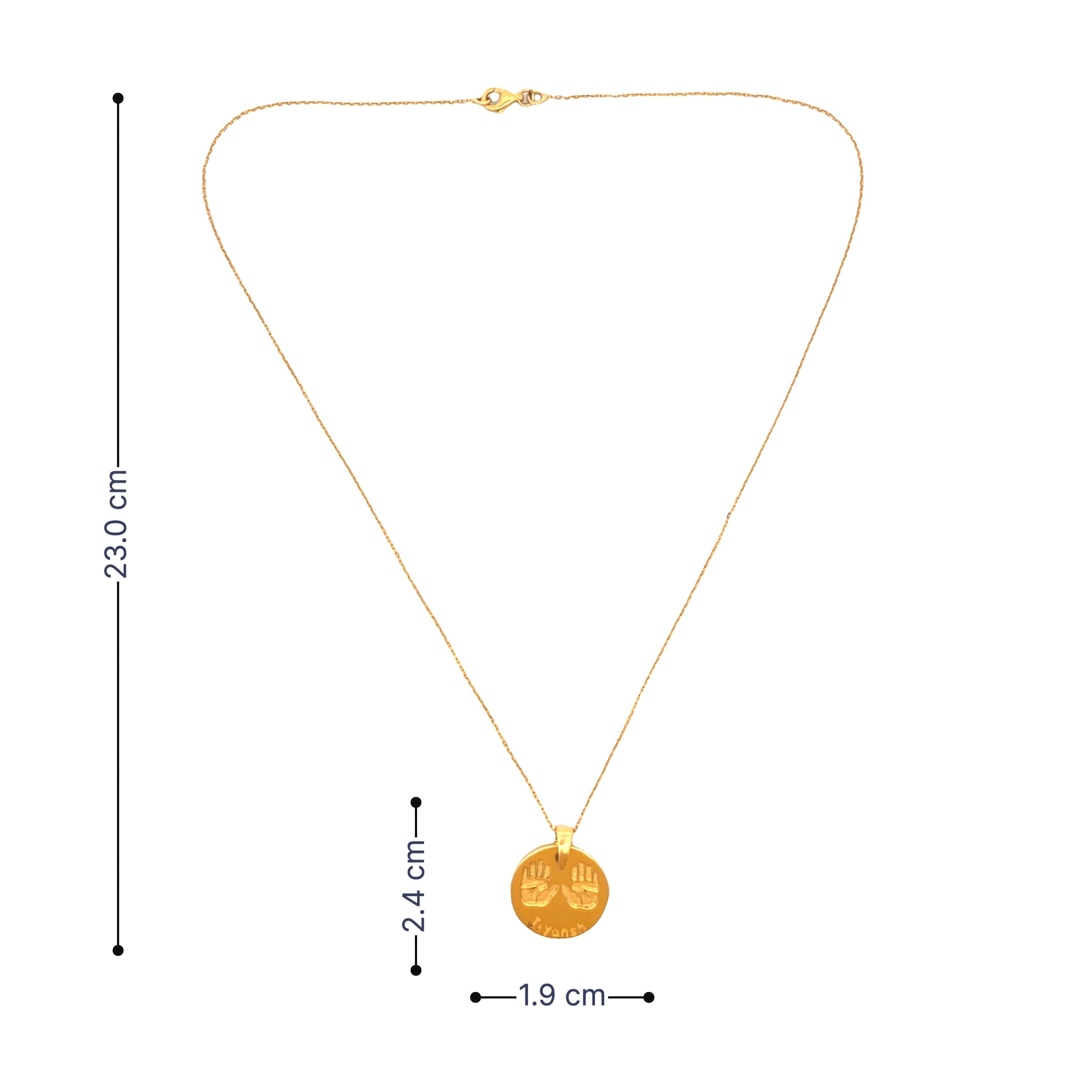 Jolly Jiyansh 18K Kids Gold Locket