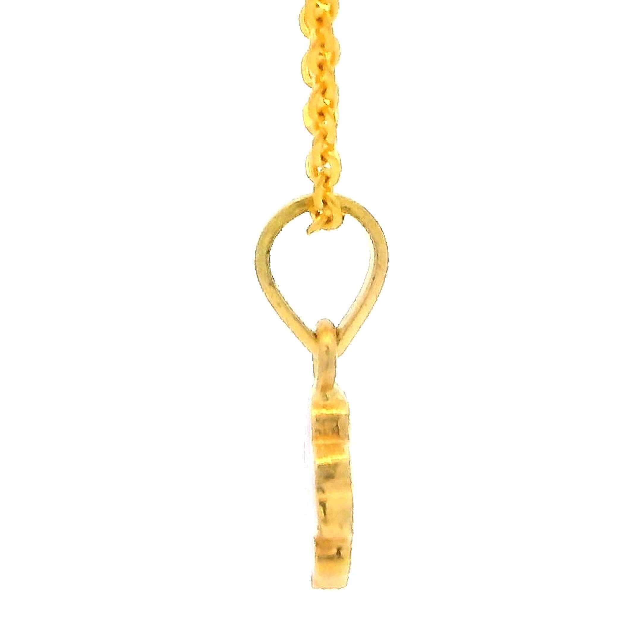 Cherry Bloom Gold Locket for Kids