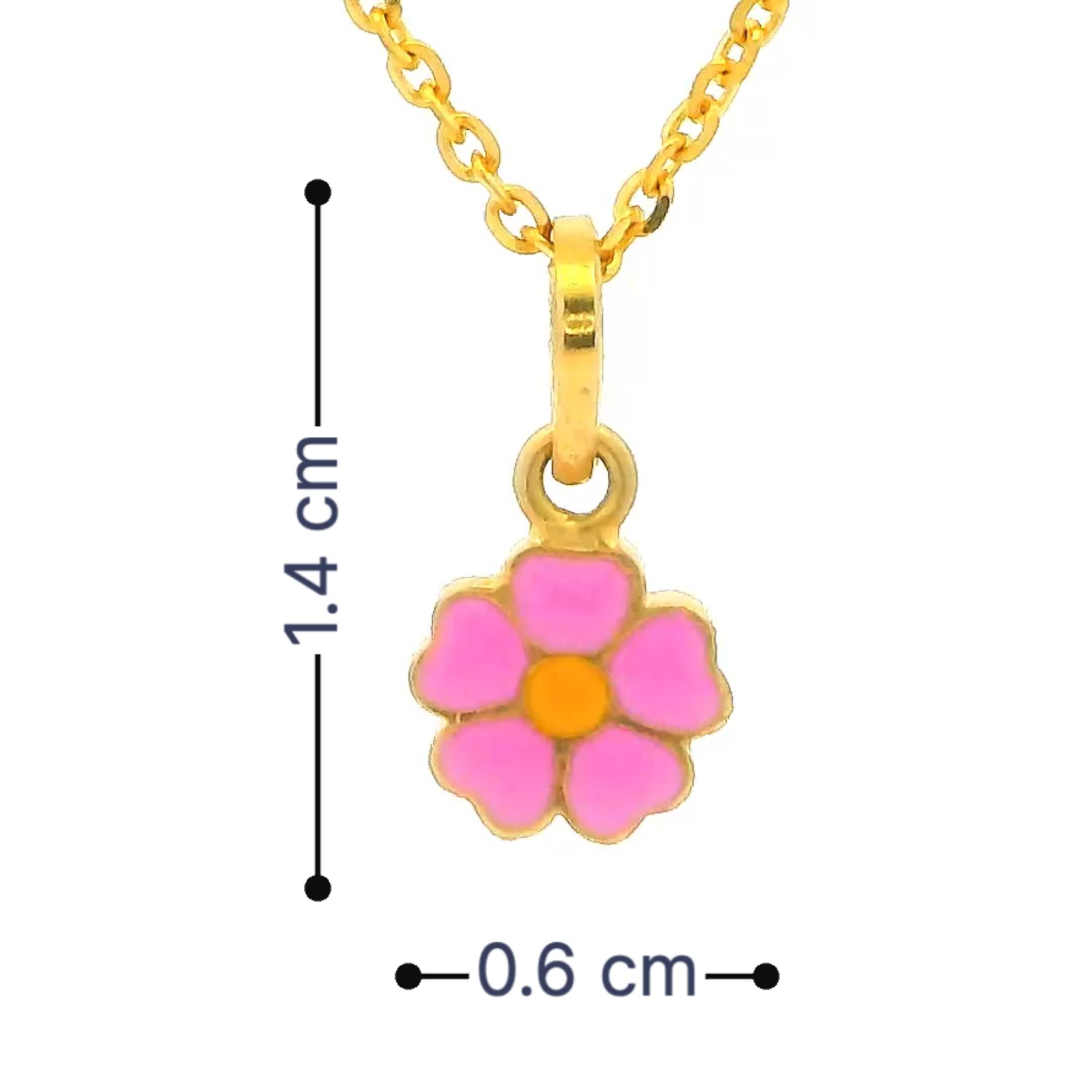 Cherry Bloom Gold Locket for Kids