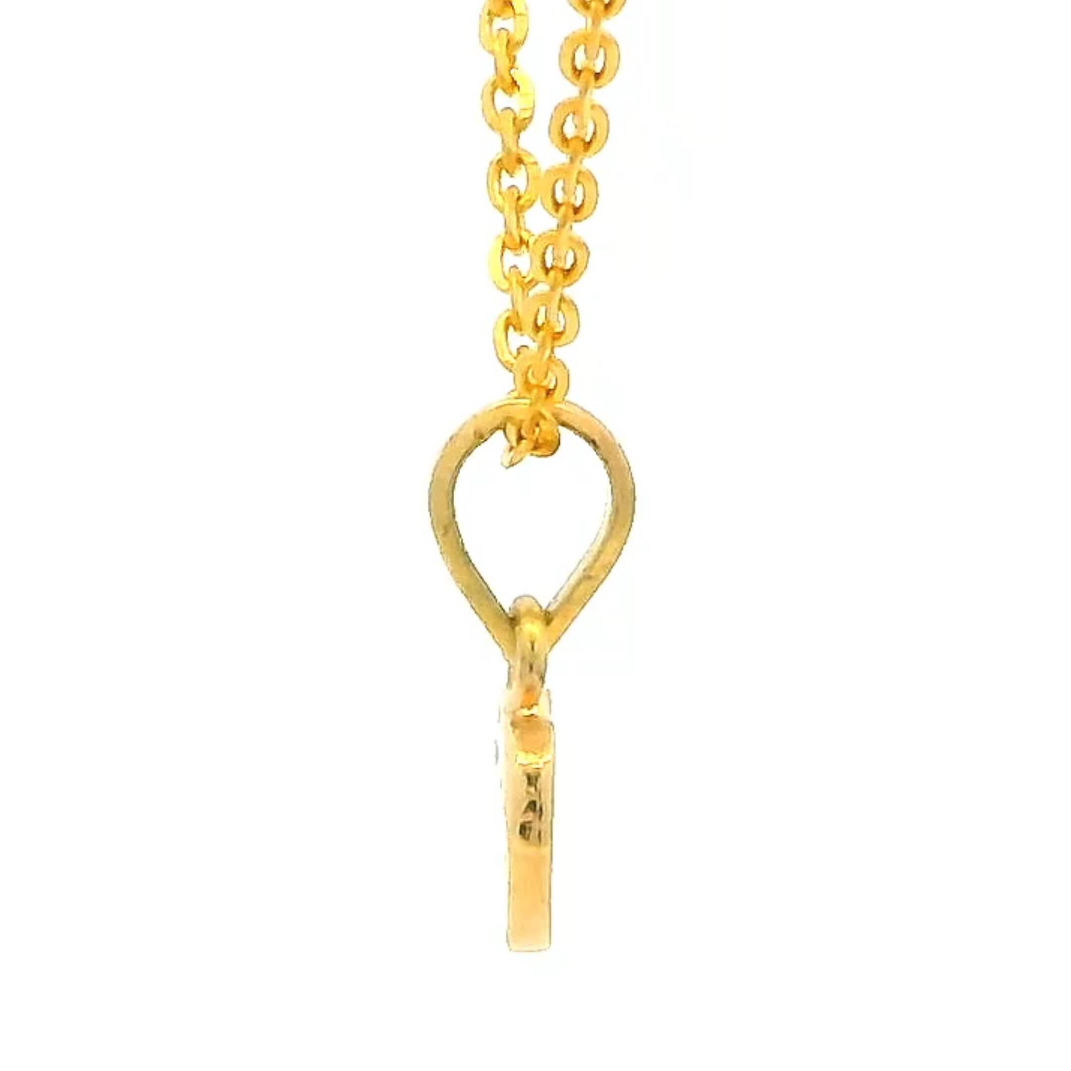 Lovable Heart Gold Locket for Kids