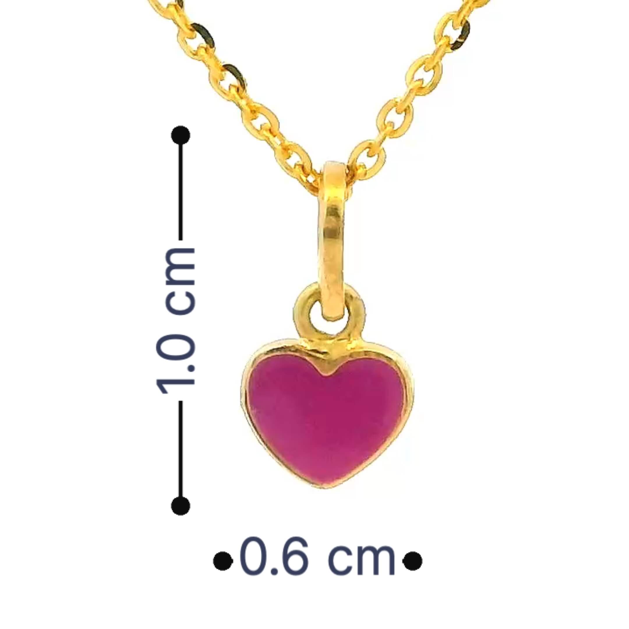 Lovable Heart Gold Locket for Kids