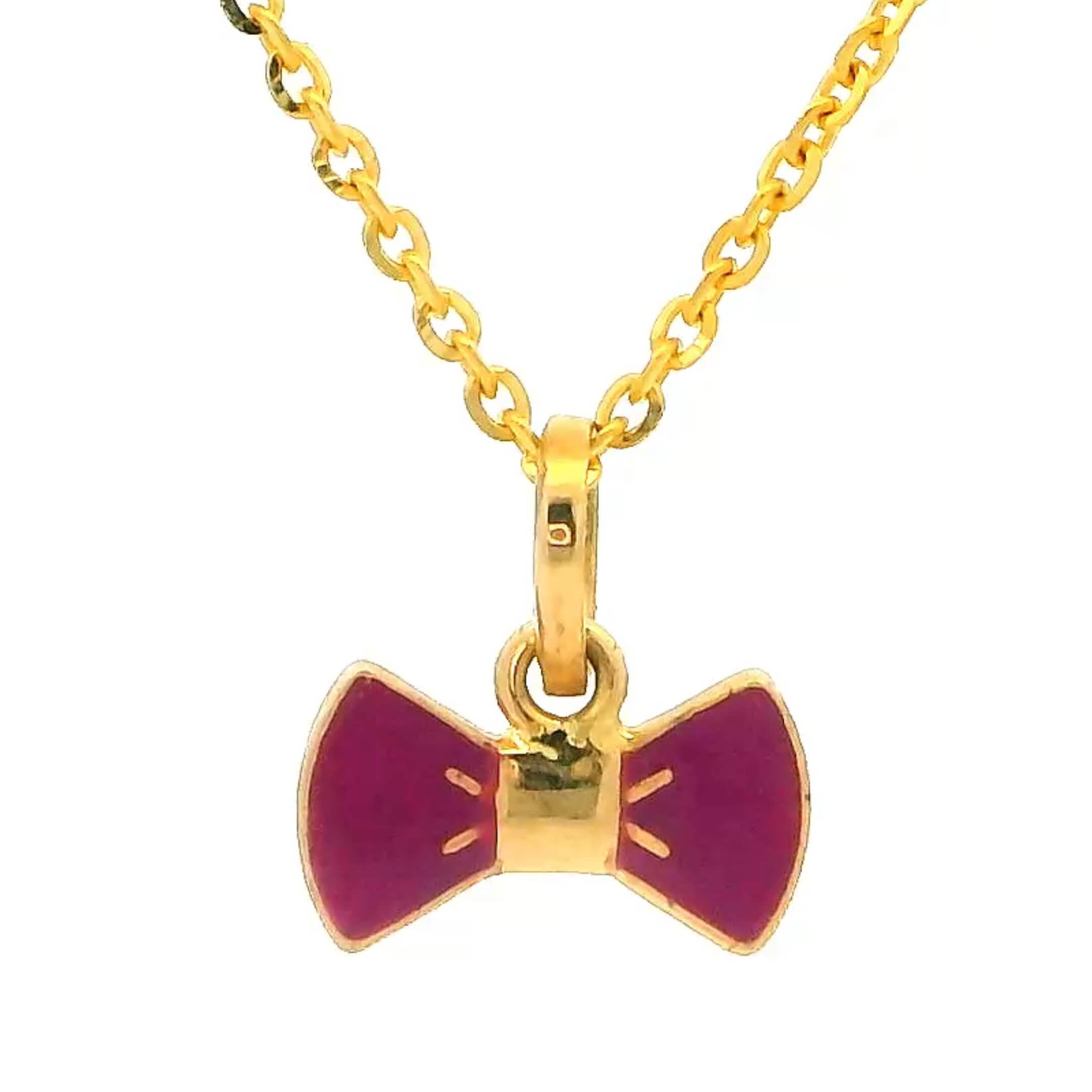 Ruby Glow 18K Kids Gold Locket