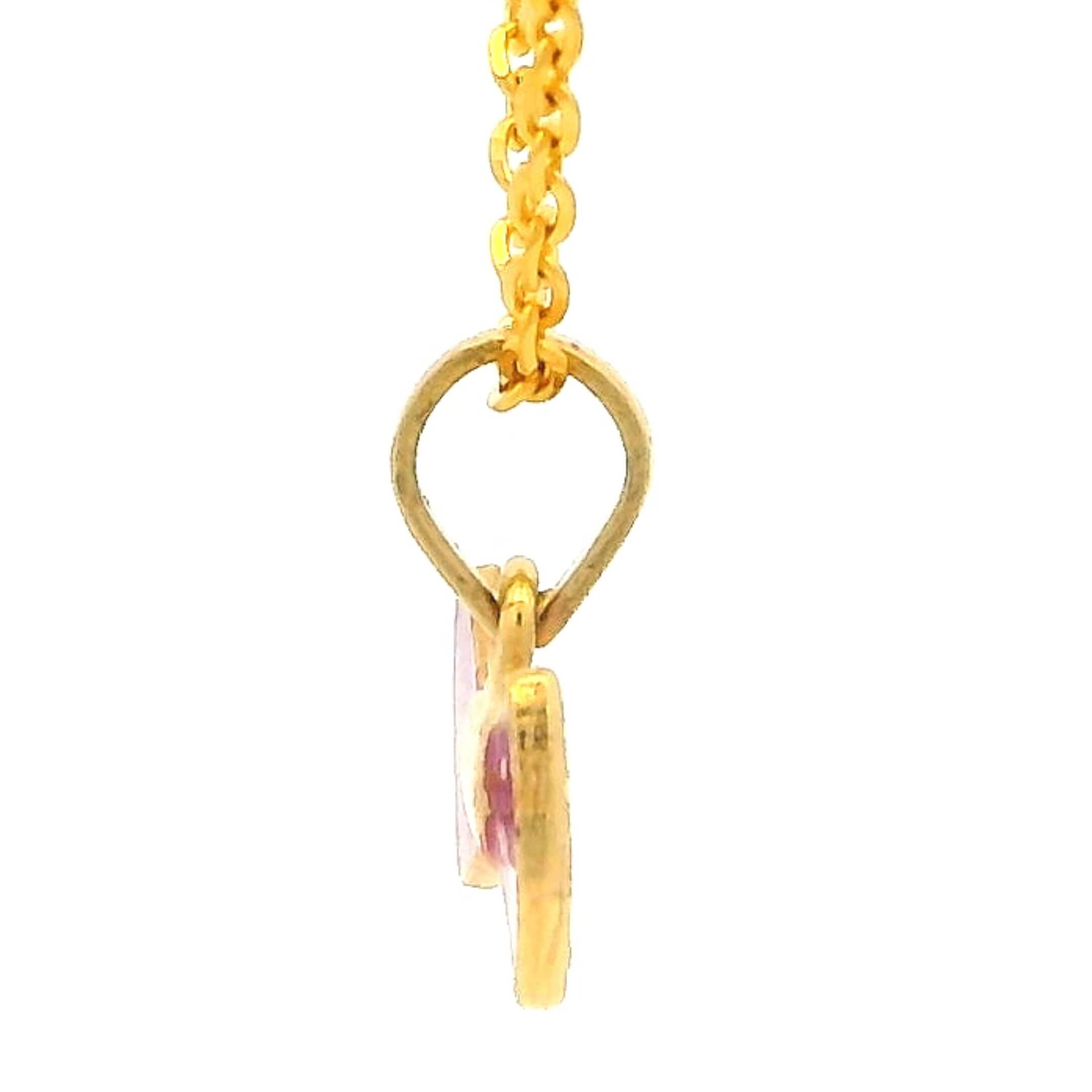Ruby Glow 18K Kids Gold Locket