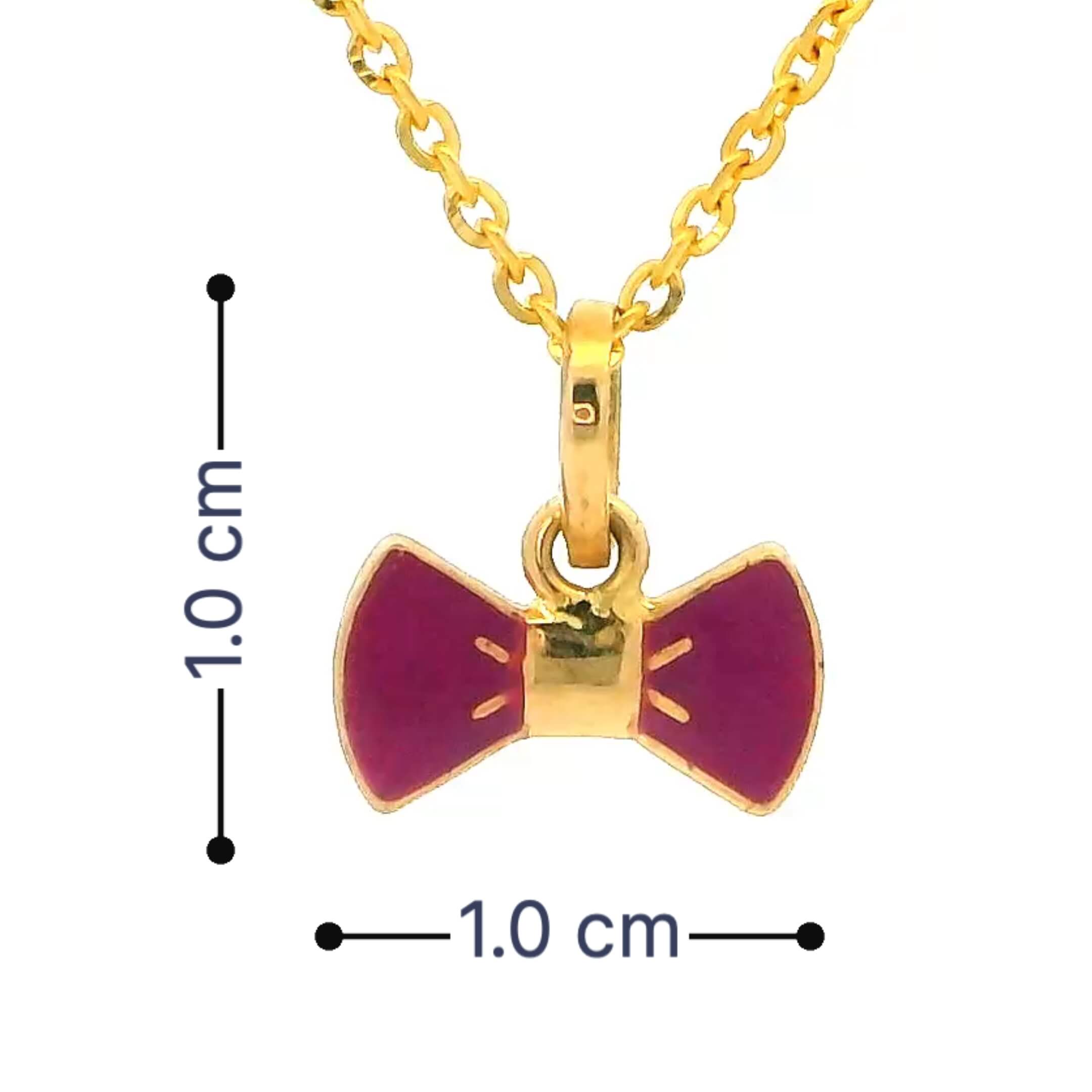 Ruby Glow 18K Kids Gold Locket
