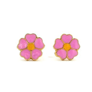 Beautiful Bloom Gold Earrings For Kids