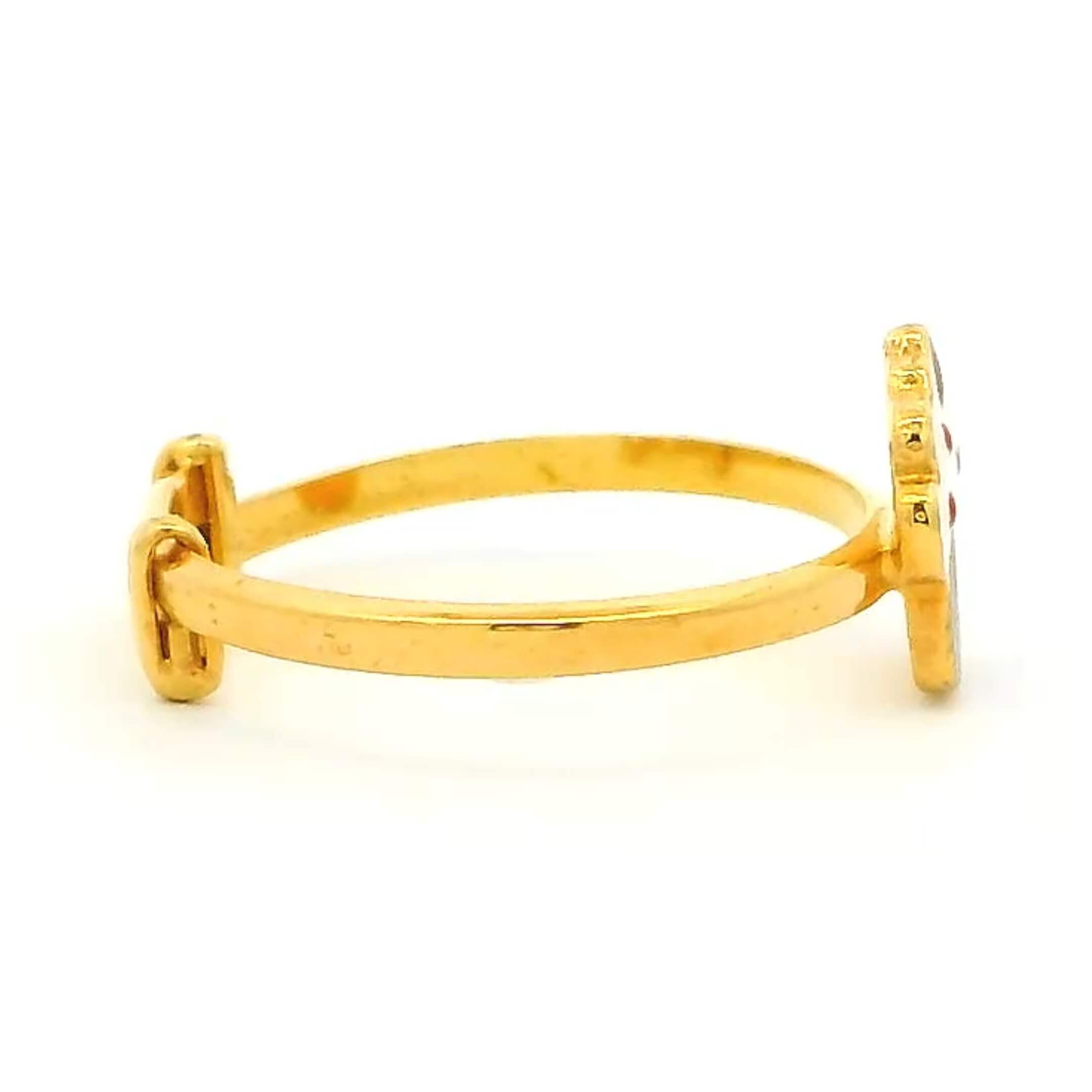 Tasty Cupcake Gold Kids Ring