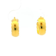 Simple Shine Gold Earrings for Kids