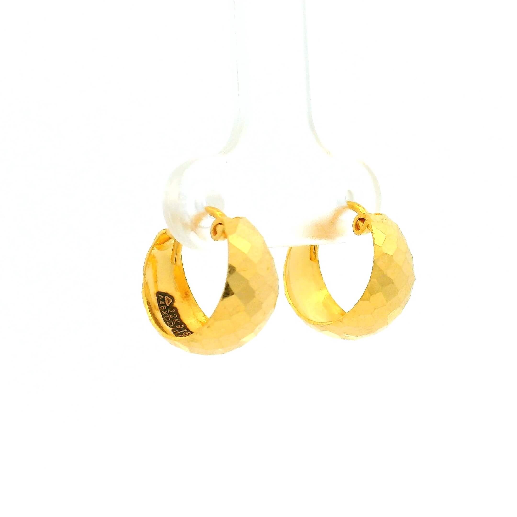 Warm Shine Gold Earrings for Kids