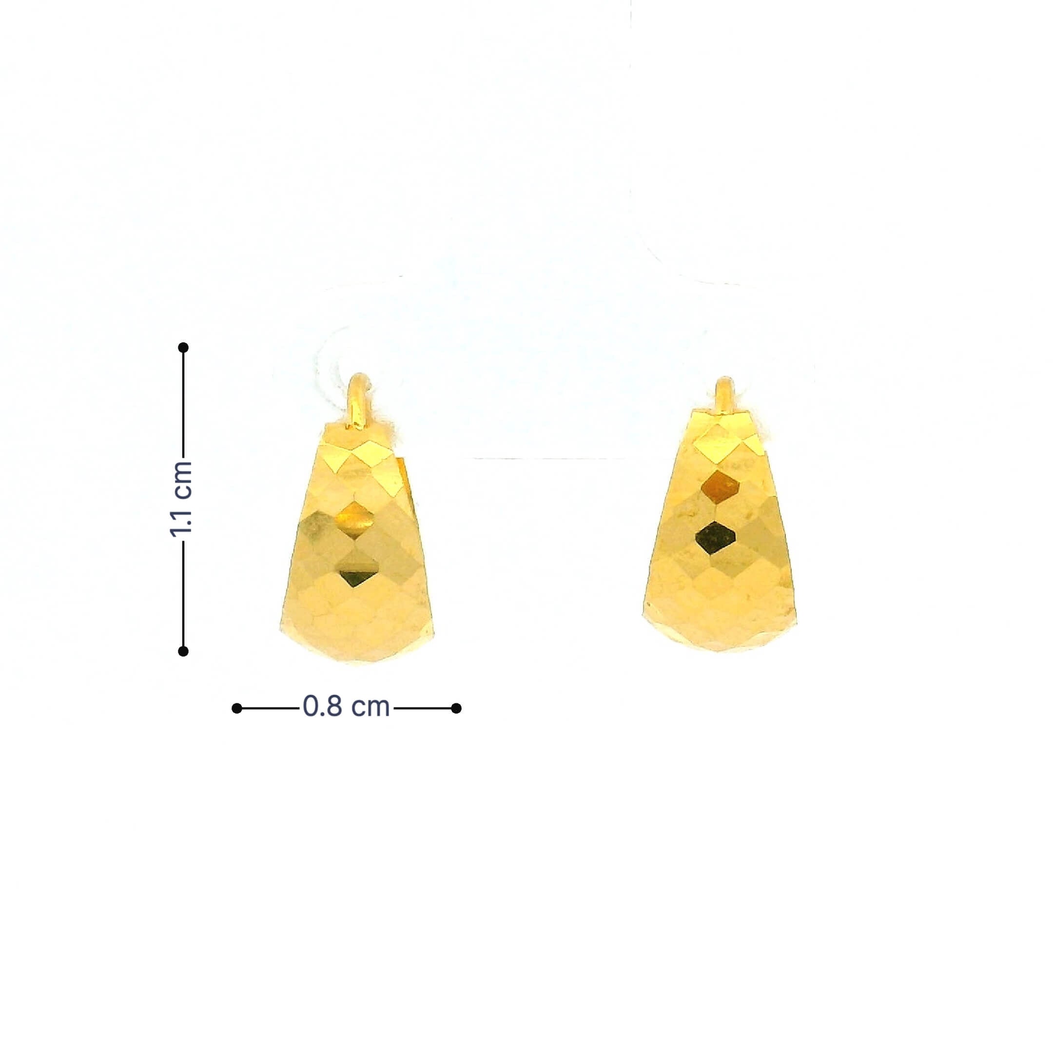 Warm Shine Gold Earrings for Kids