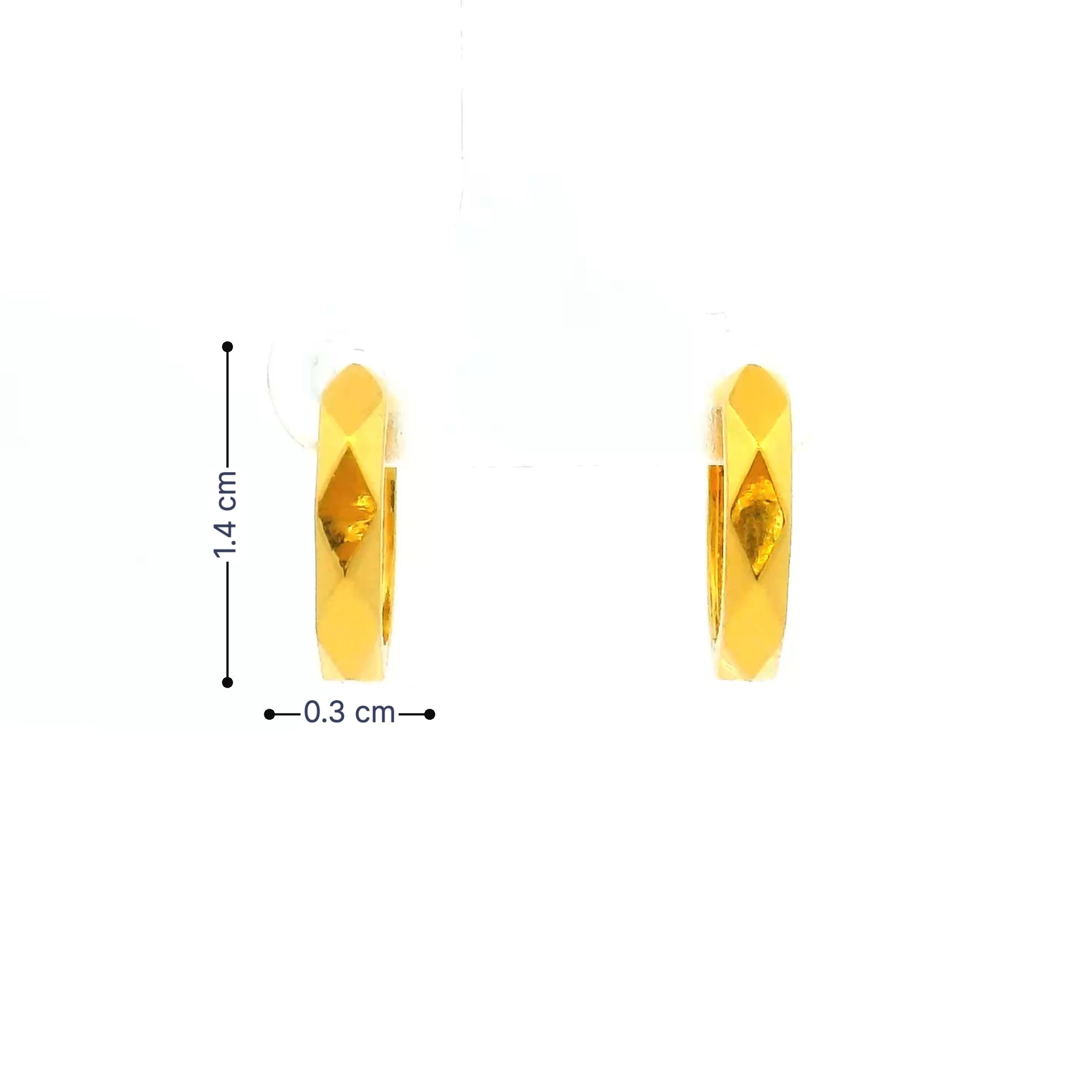 Petite Grace Gold Earrings for Kids
