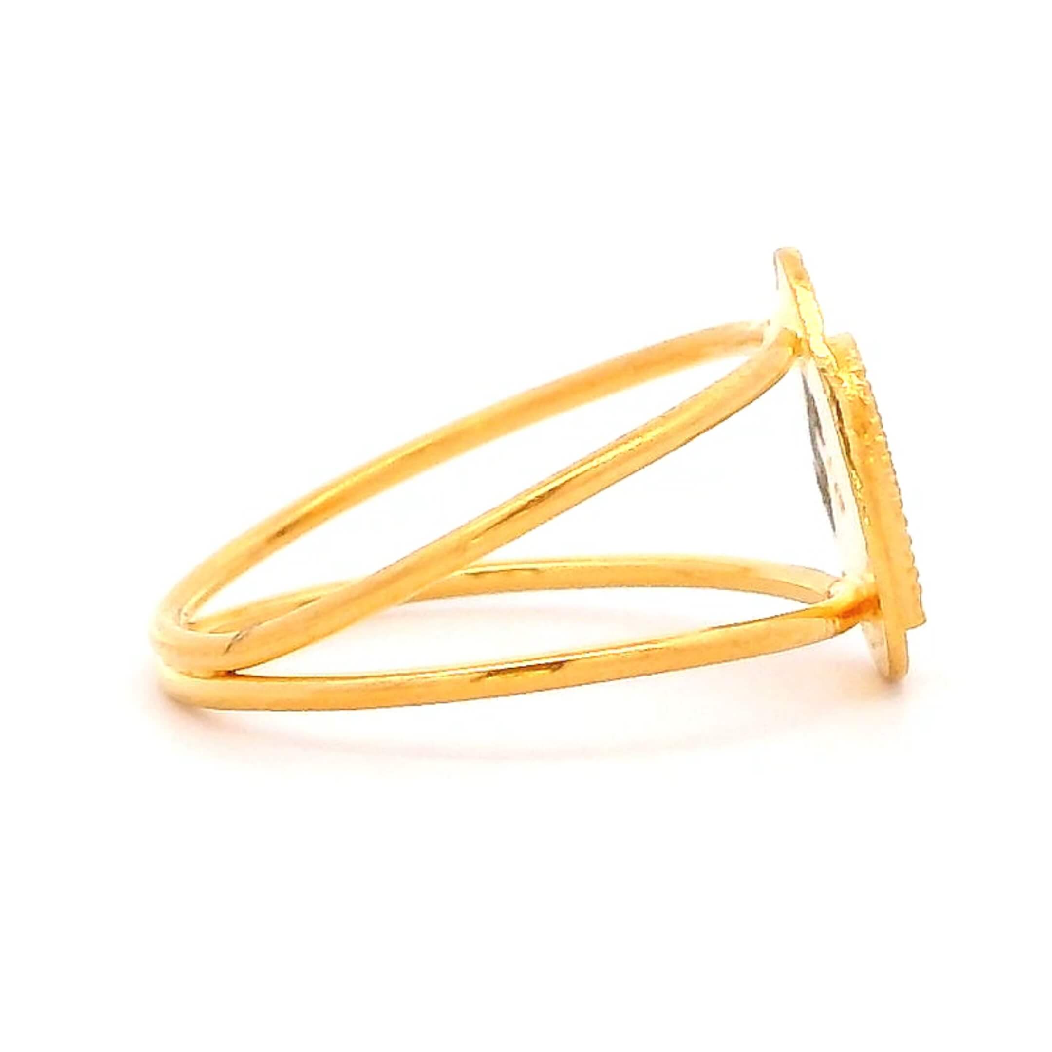 Pretty Paisley Gold Kids Ring