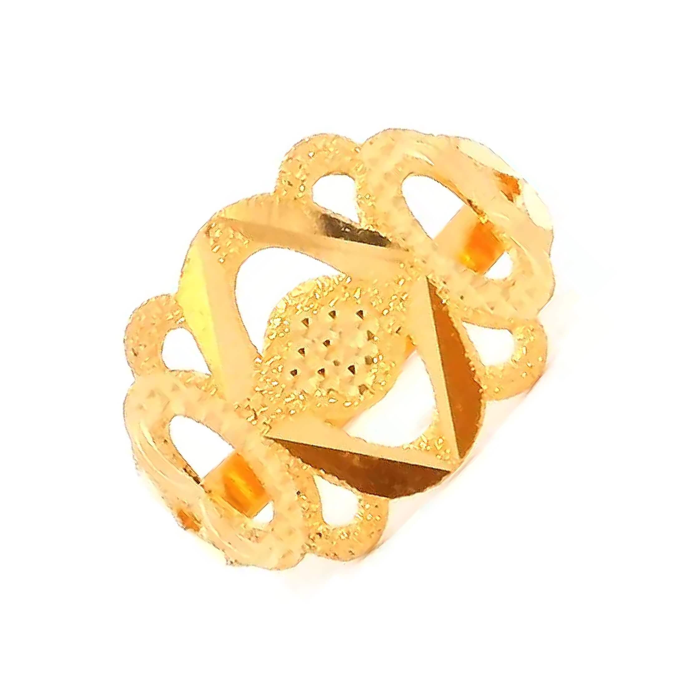 ZigSaw Style Gold Kids Ring