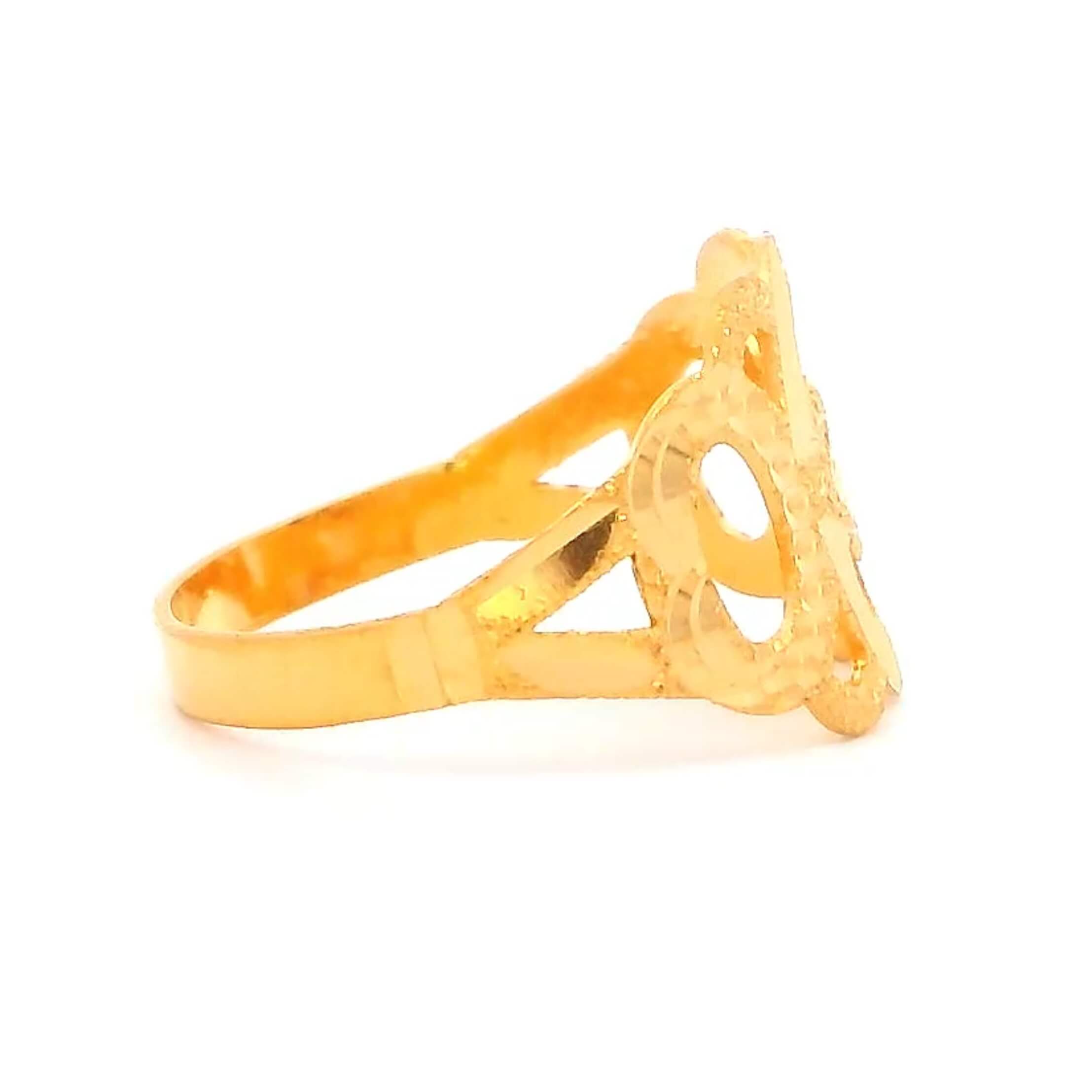 ZigSaw Style Gold Kids Ring