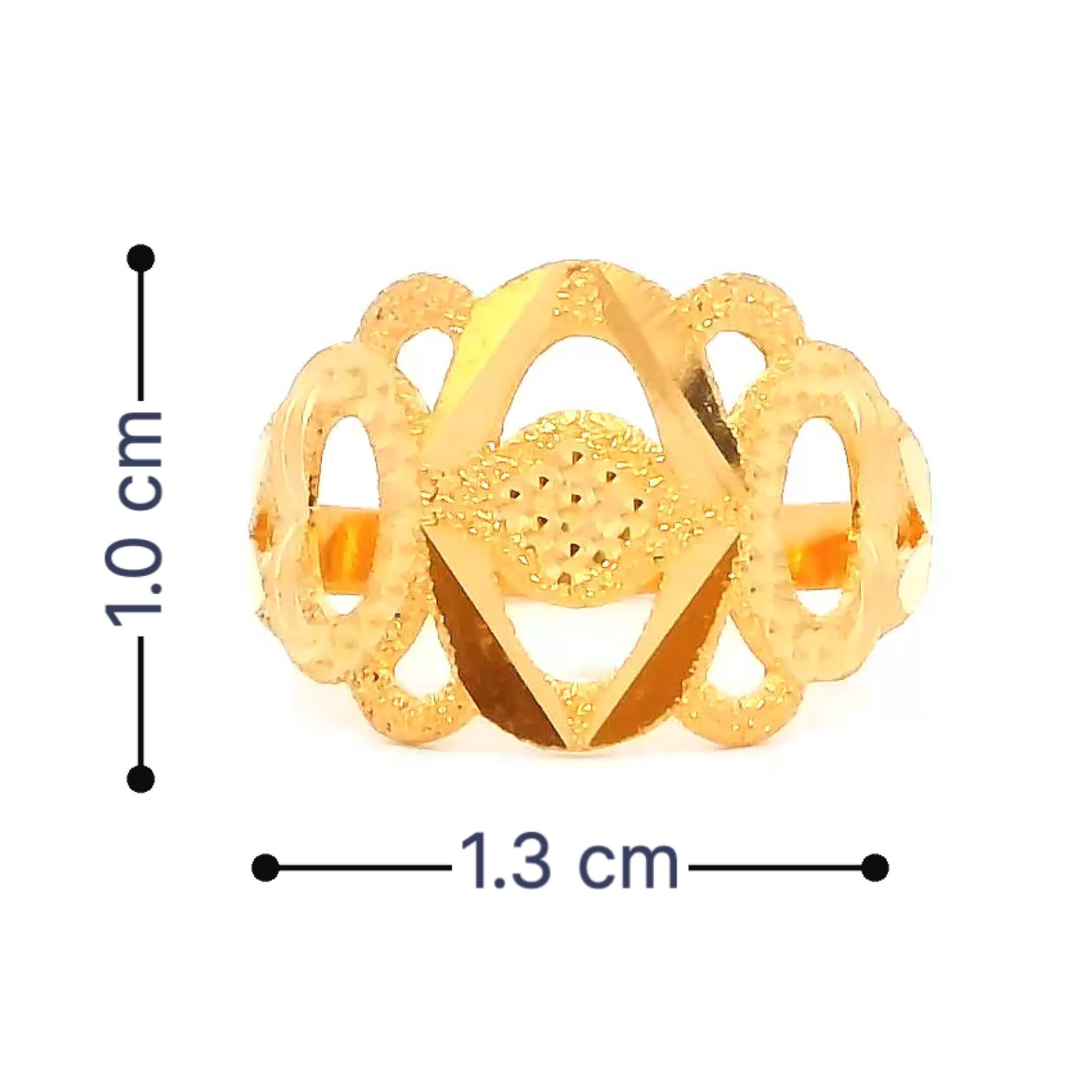 ZigSaw Style Gold Kids Ring