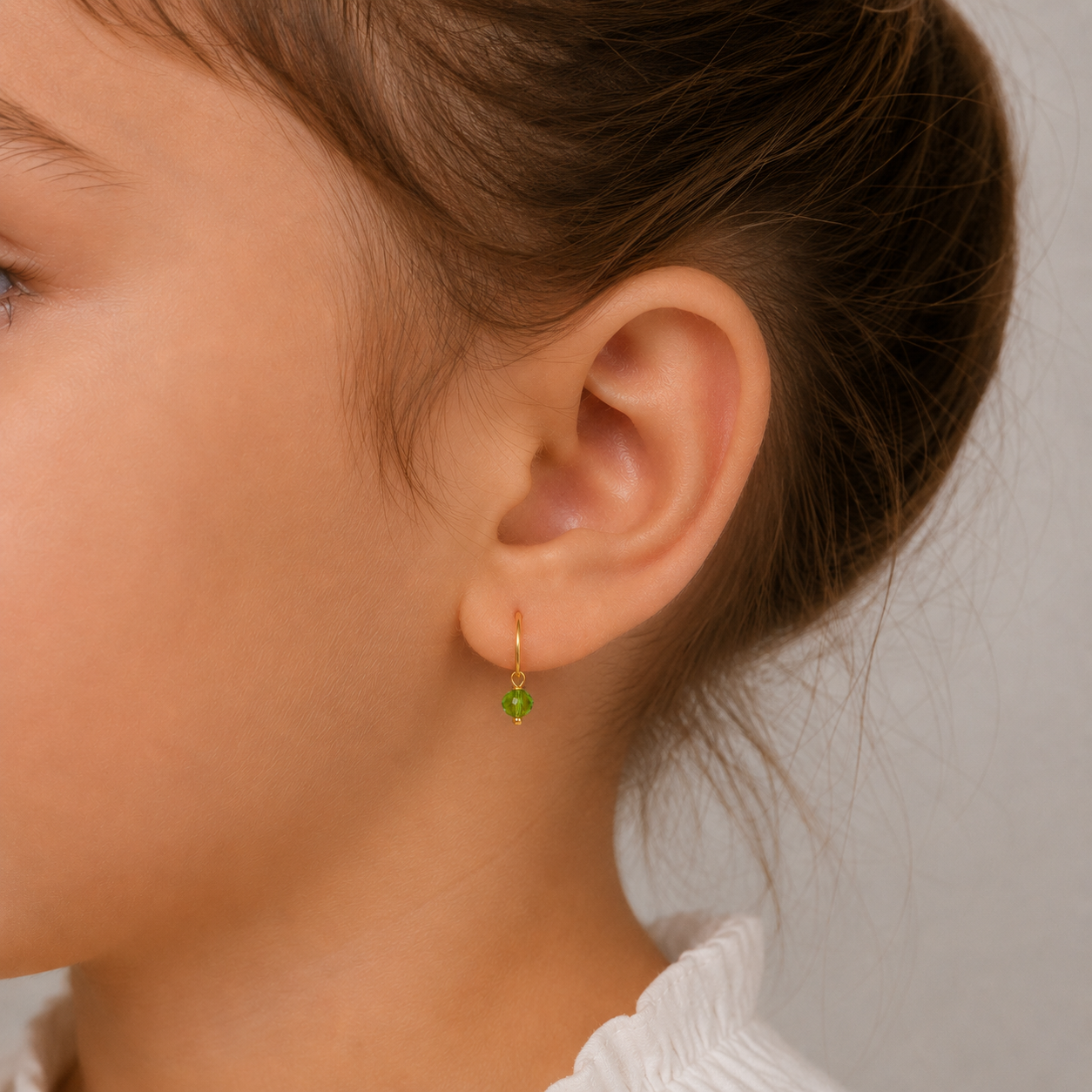Jolly Glow Gold Hoops for Kids