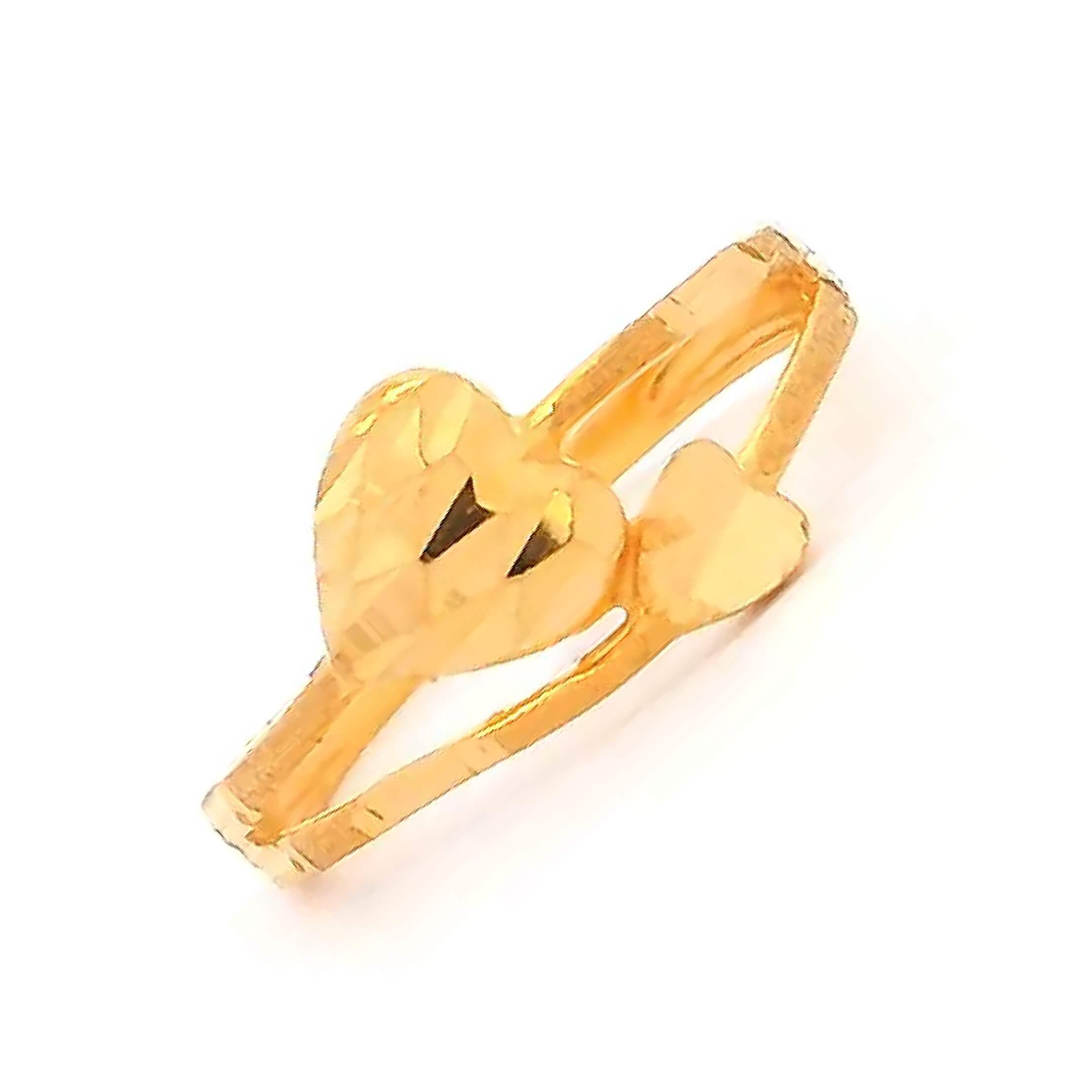 Lil' Hearts Gold Kids Ring