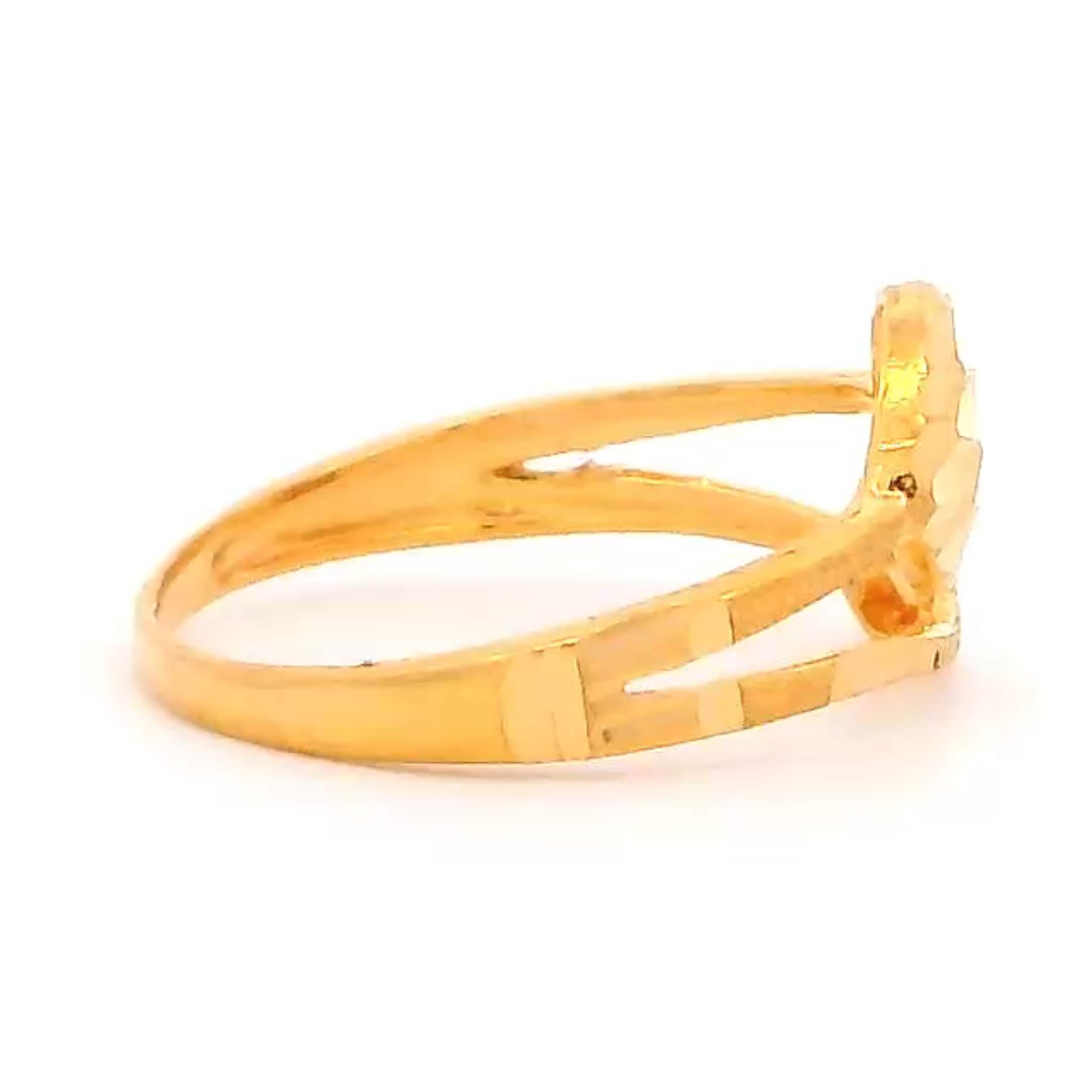 Lil' Hearts Gold Kids Ring