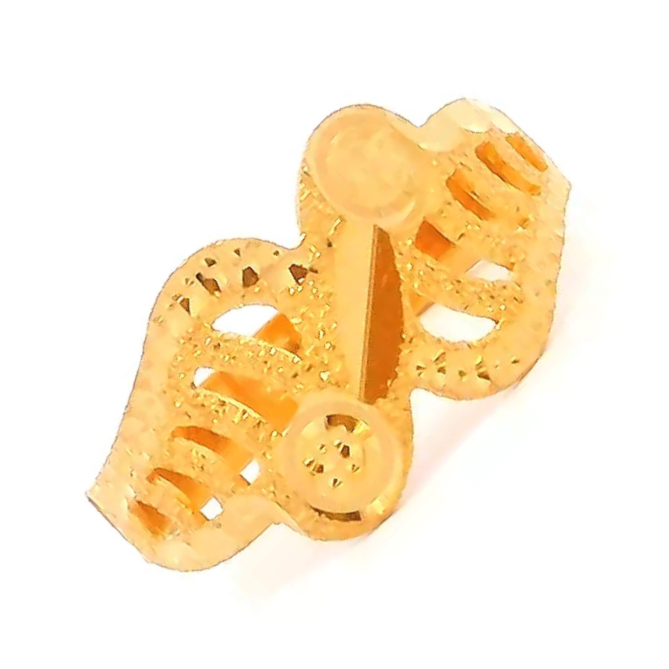 CrissCross Glow Gold Kids Ring