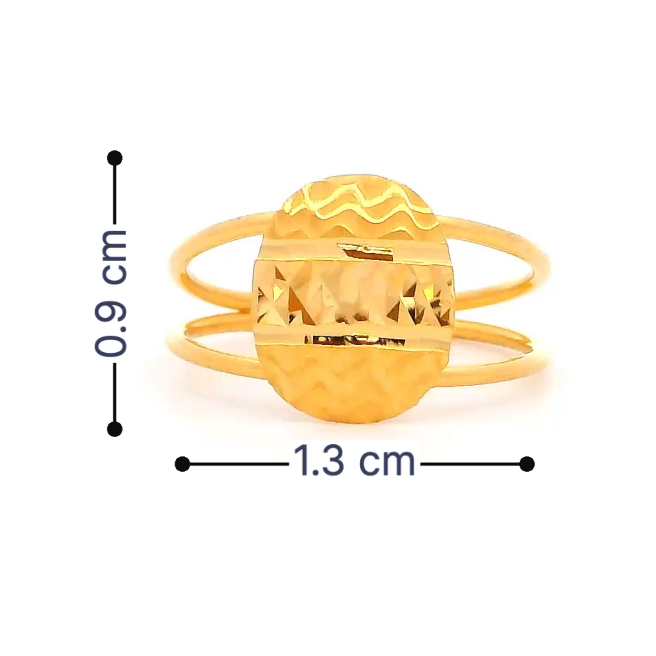 Delightful Charm Gold Kids Ring