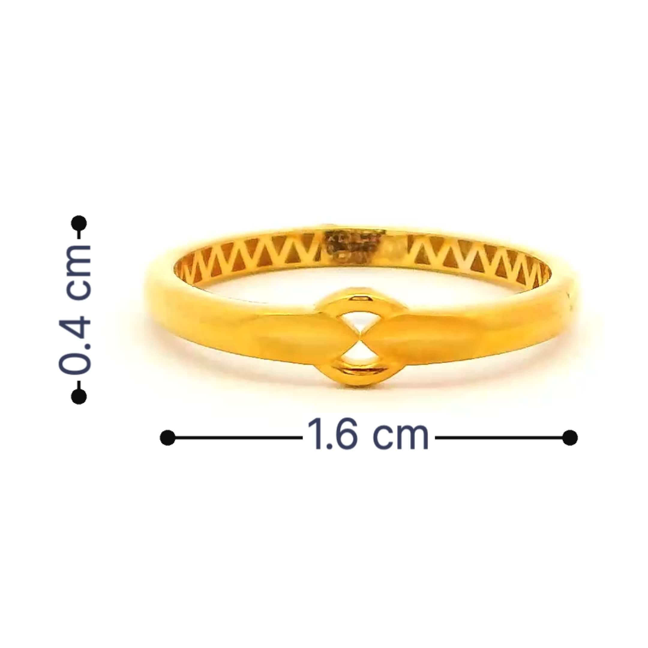 Facile Charming Gold Kids Ring