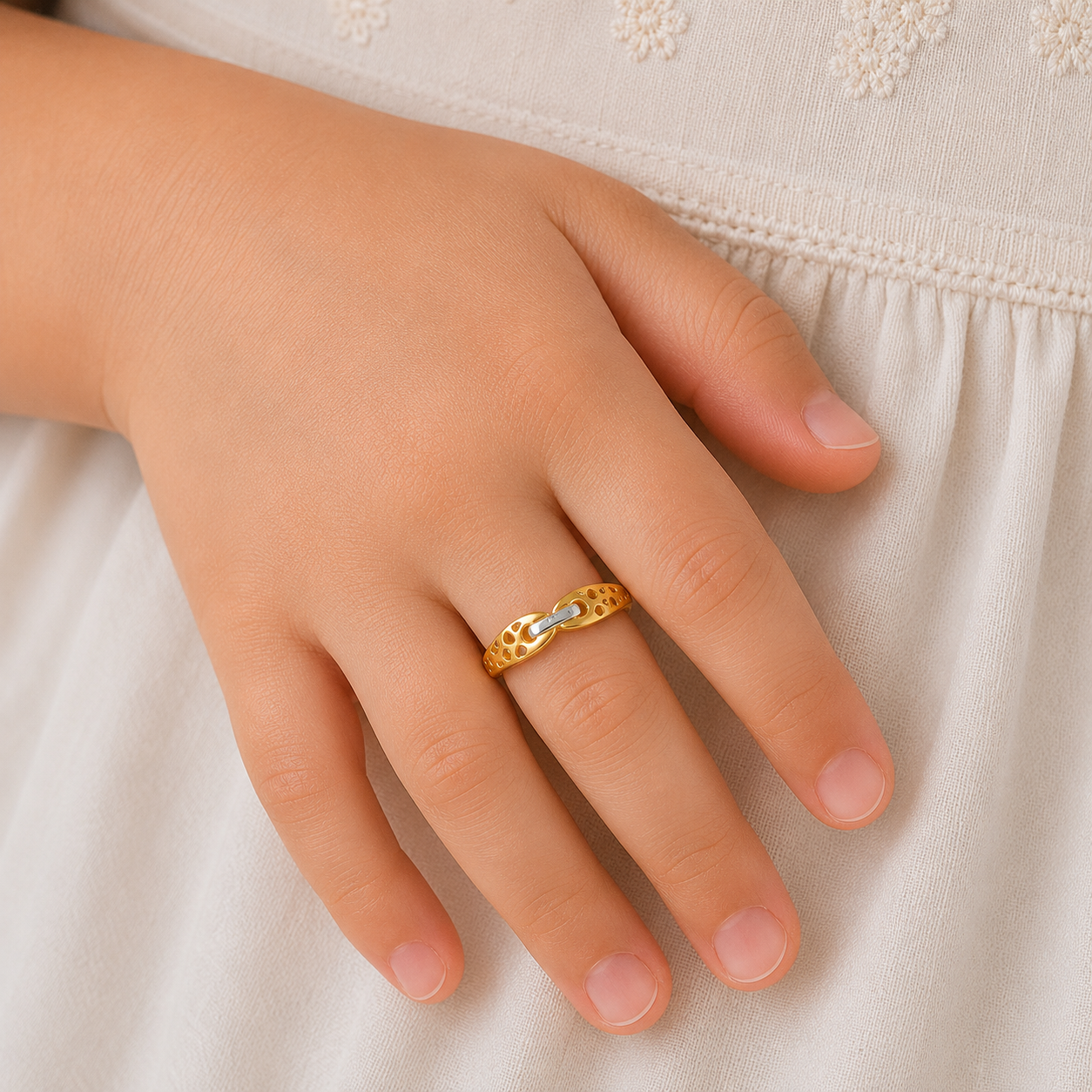 Playful Charms Gold Kids Ring