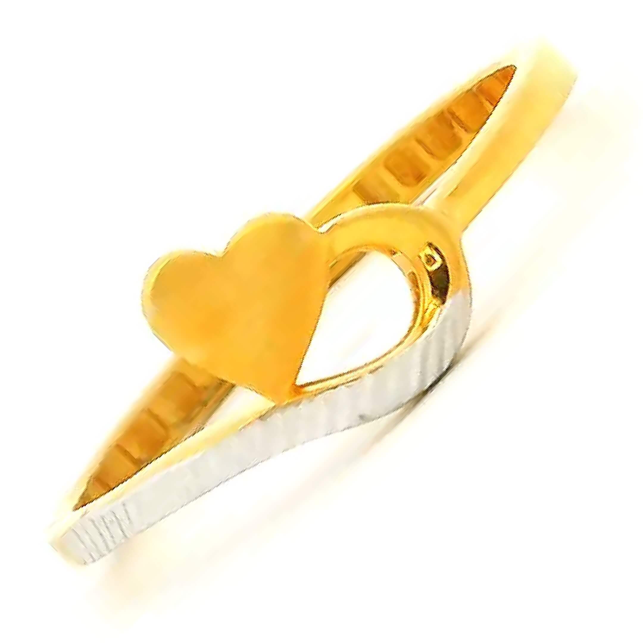 Lovely Heart Gold Kids Ring