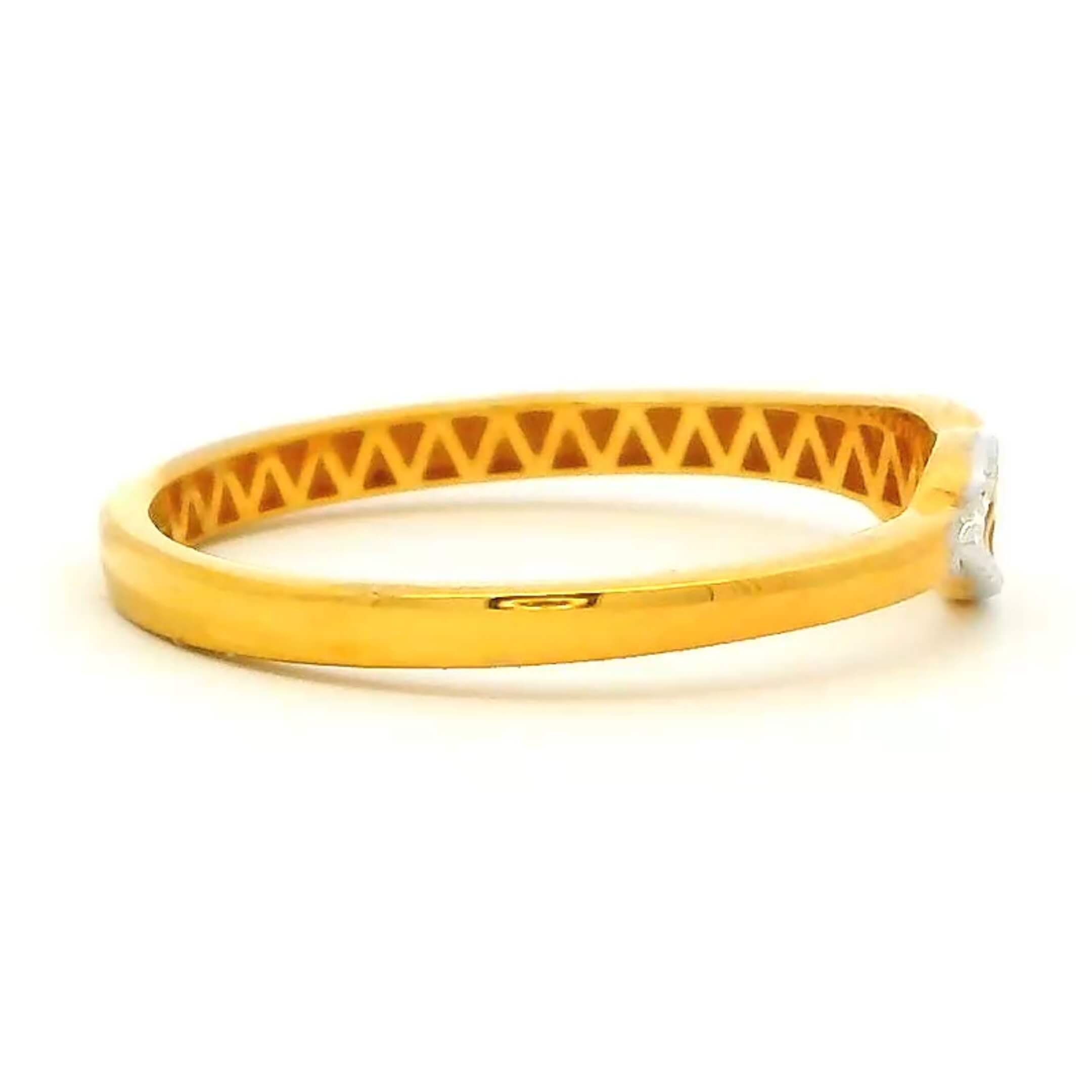 Fun Stylish Gold Kids Ring