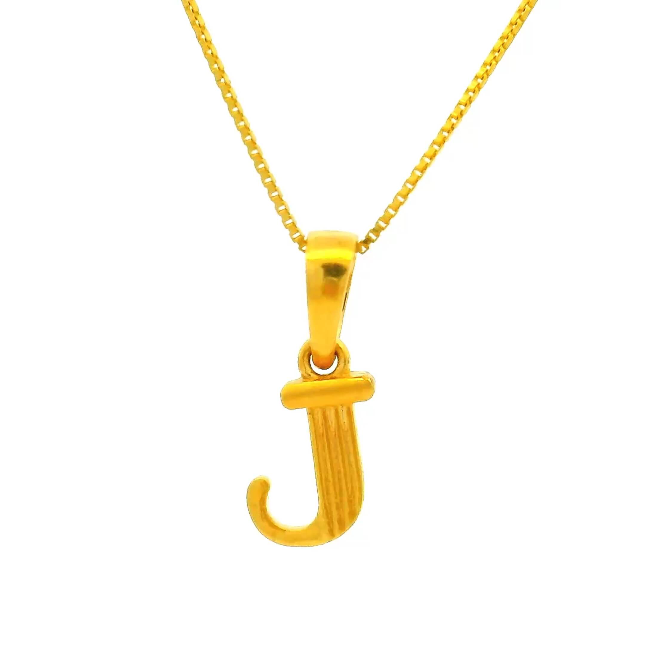 Gleaming J Gold Locket for Kids