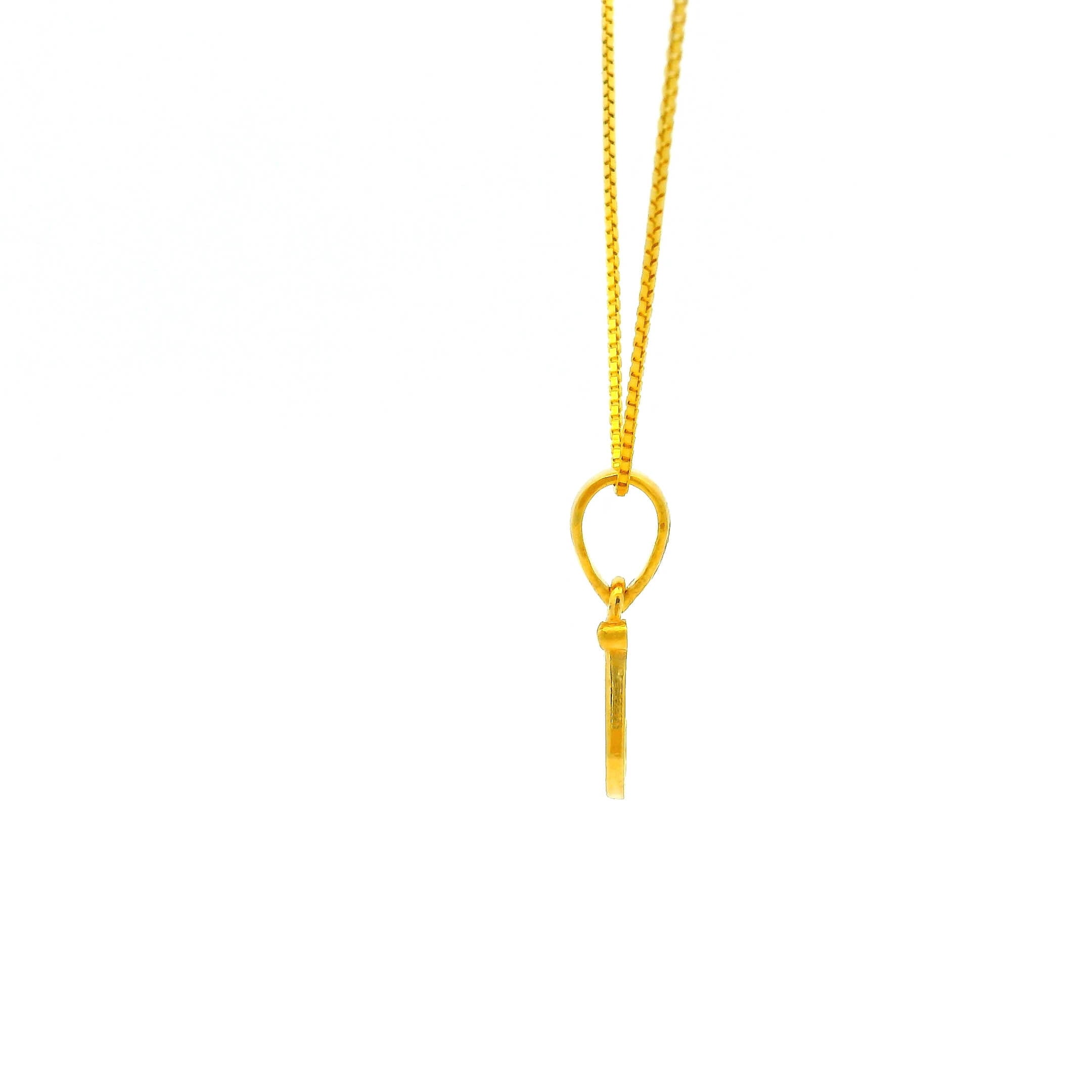 Gleaming J Gold Locket for Kids