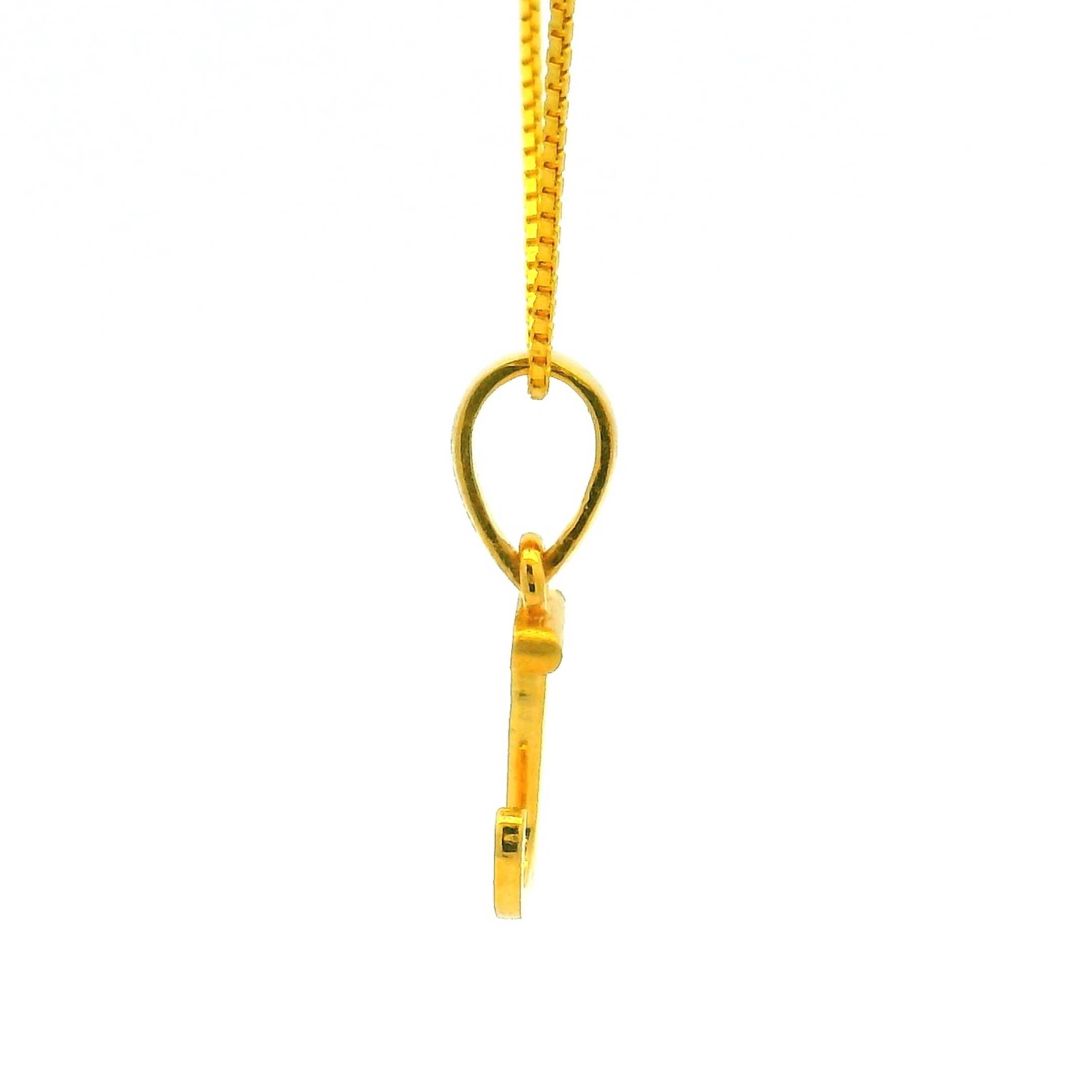 Gleaming J Gold Locket for Kids