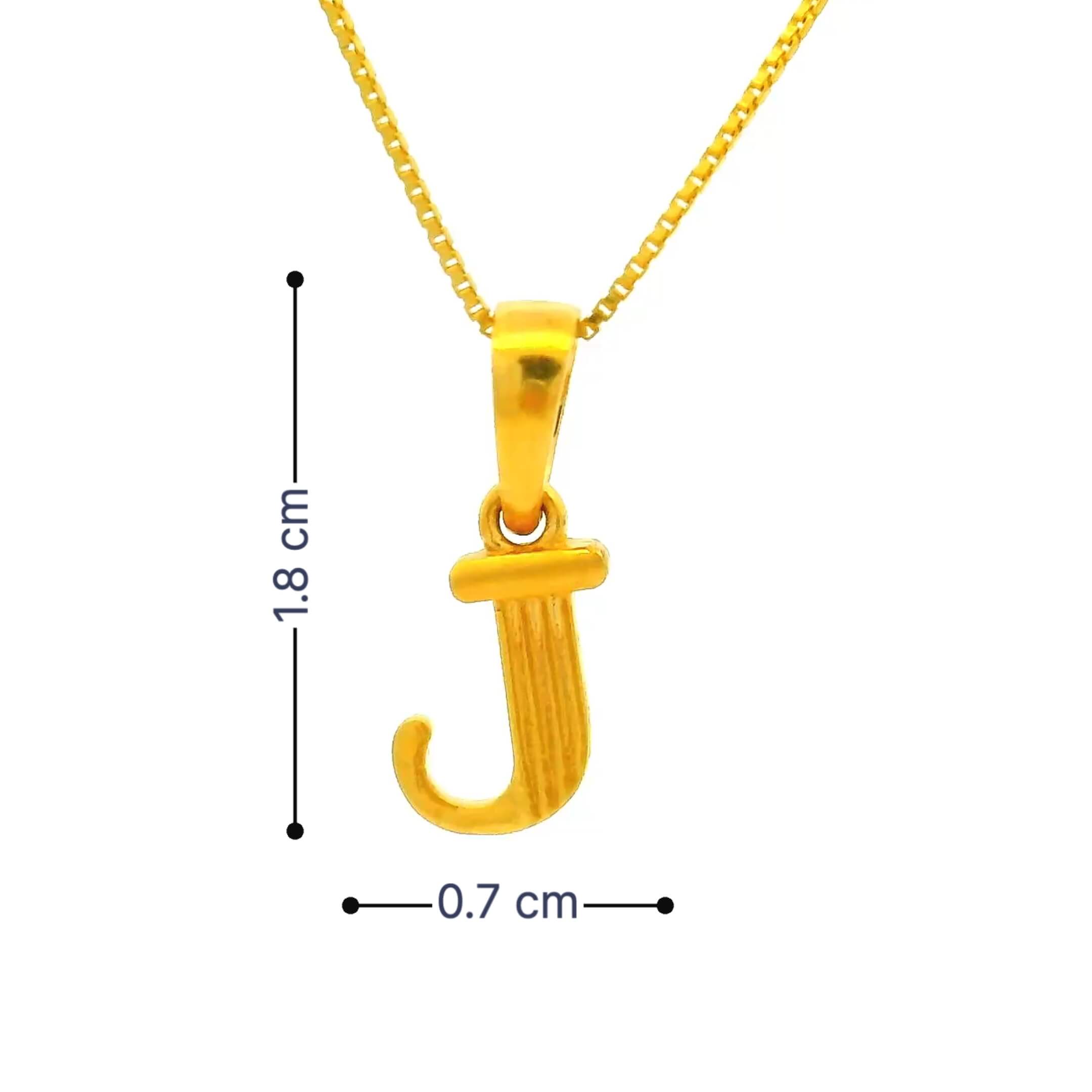 Gleaming J Gold Locket for Kids