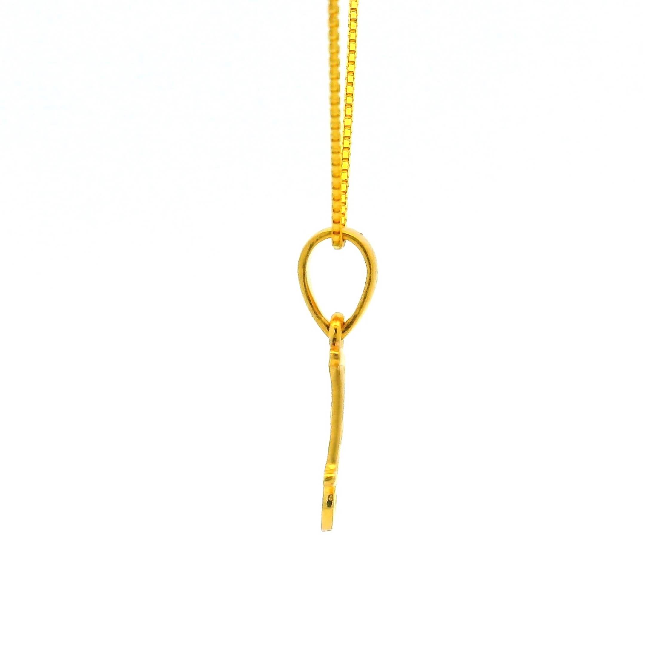 Riveting R Gold Locket for Kids