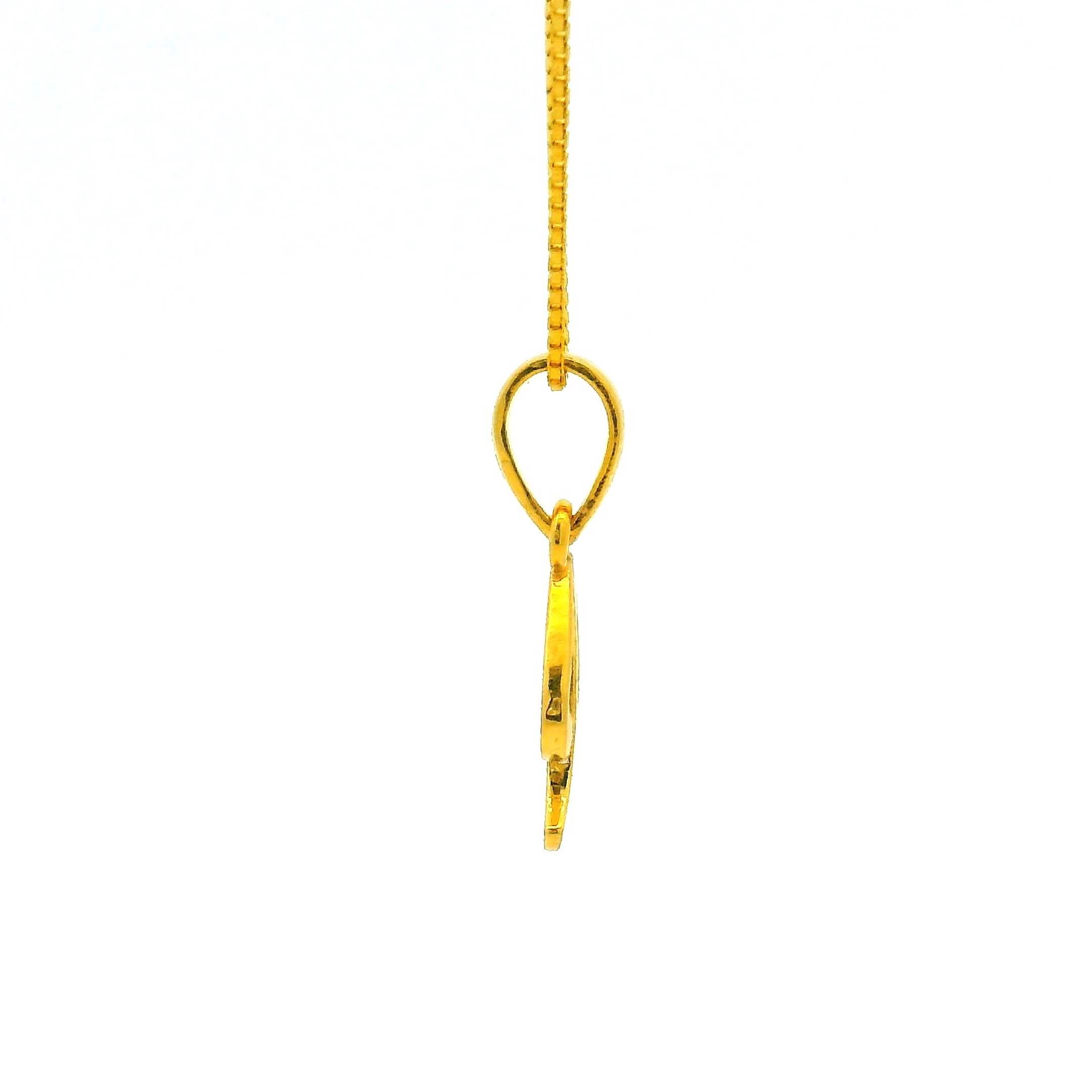 Aesthetic Shine Gold Locket for Kids