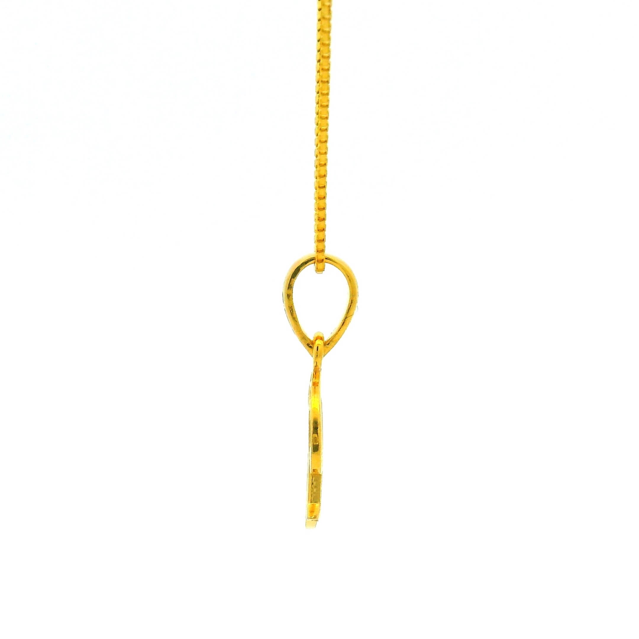 Radiant R Gold Locket for Kids