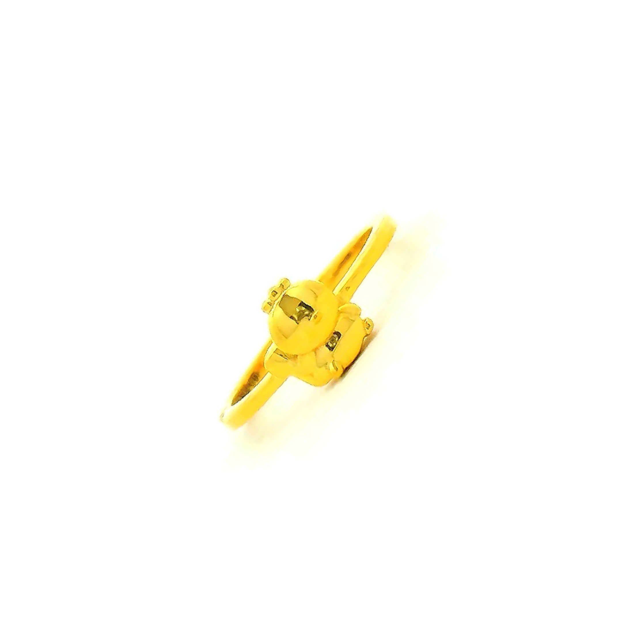 Itsy Bitsy Gold Teddy Ring for Kids