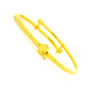 Glossy Charming Dolphin Gold Bracelet for Kids