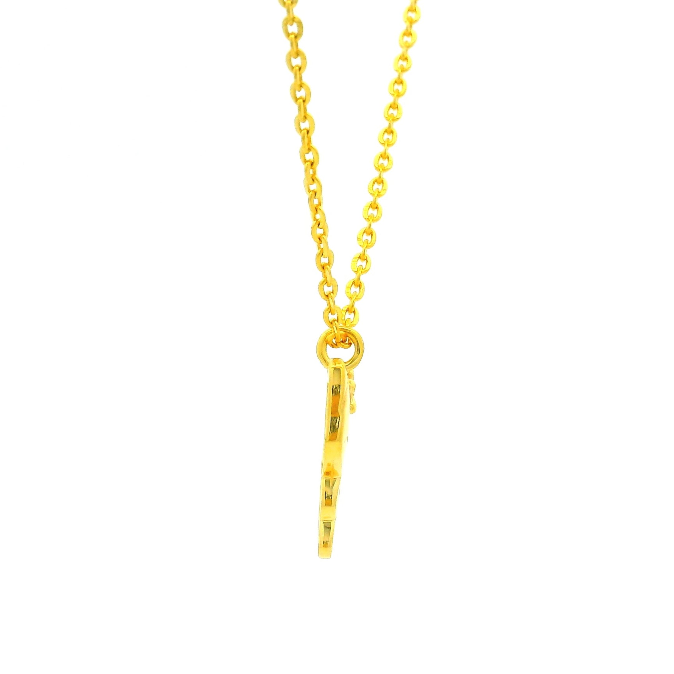 Pretty Kitty Gold Locket with Chain for Kids