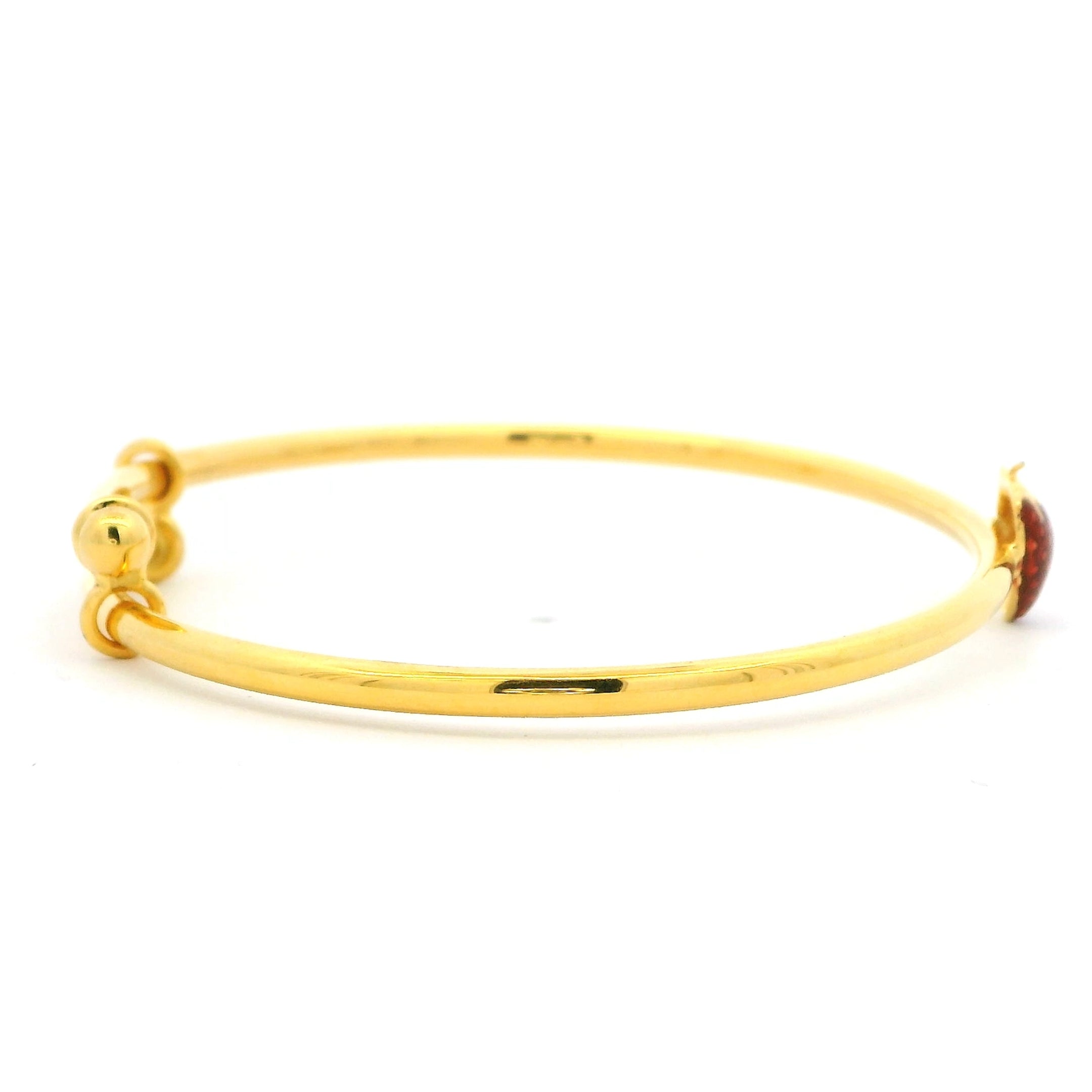 Sweet Strawberry Gold Infant Bracelet
