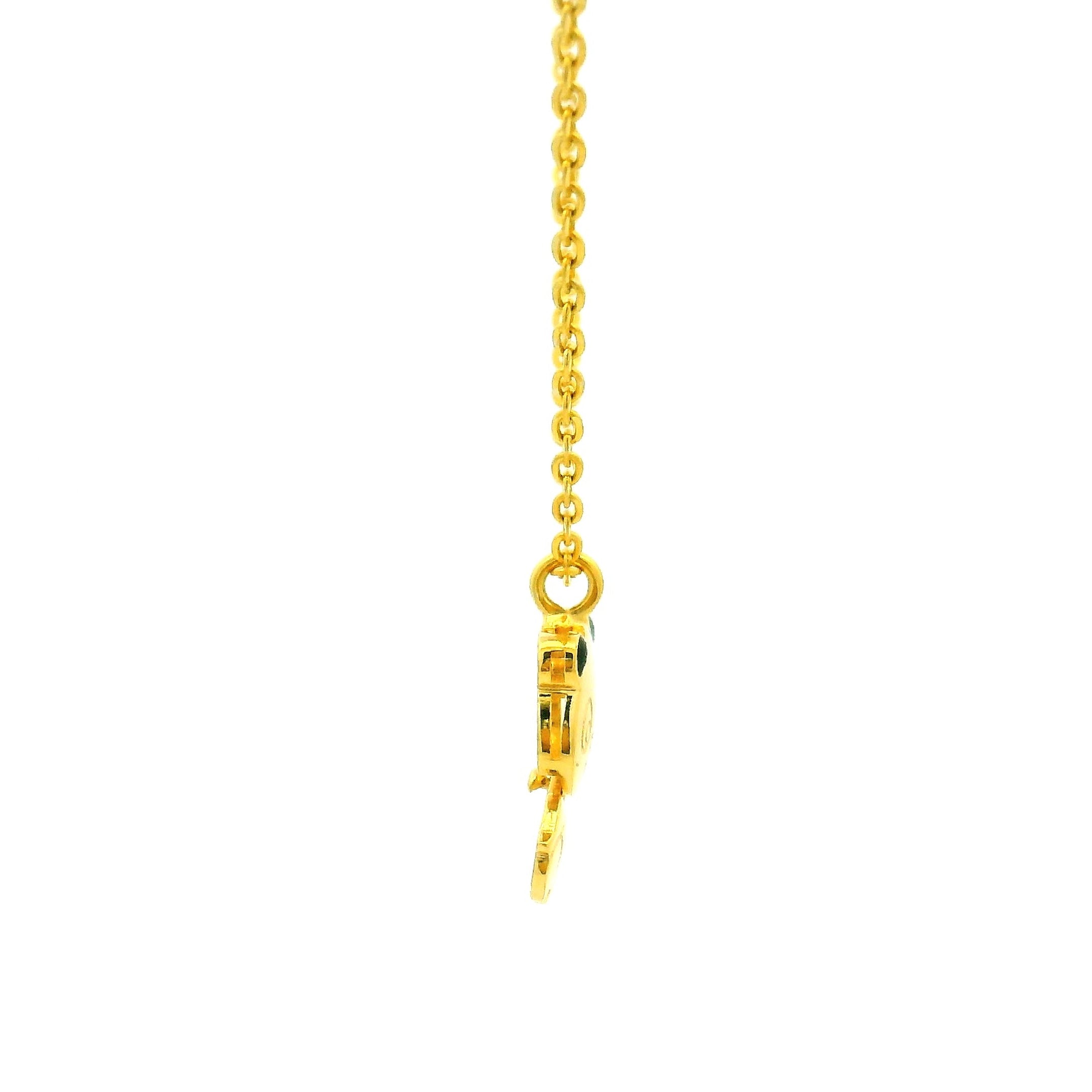 Gold Cuddly Panda Locket with Chain for Kids