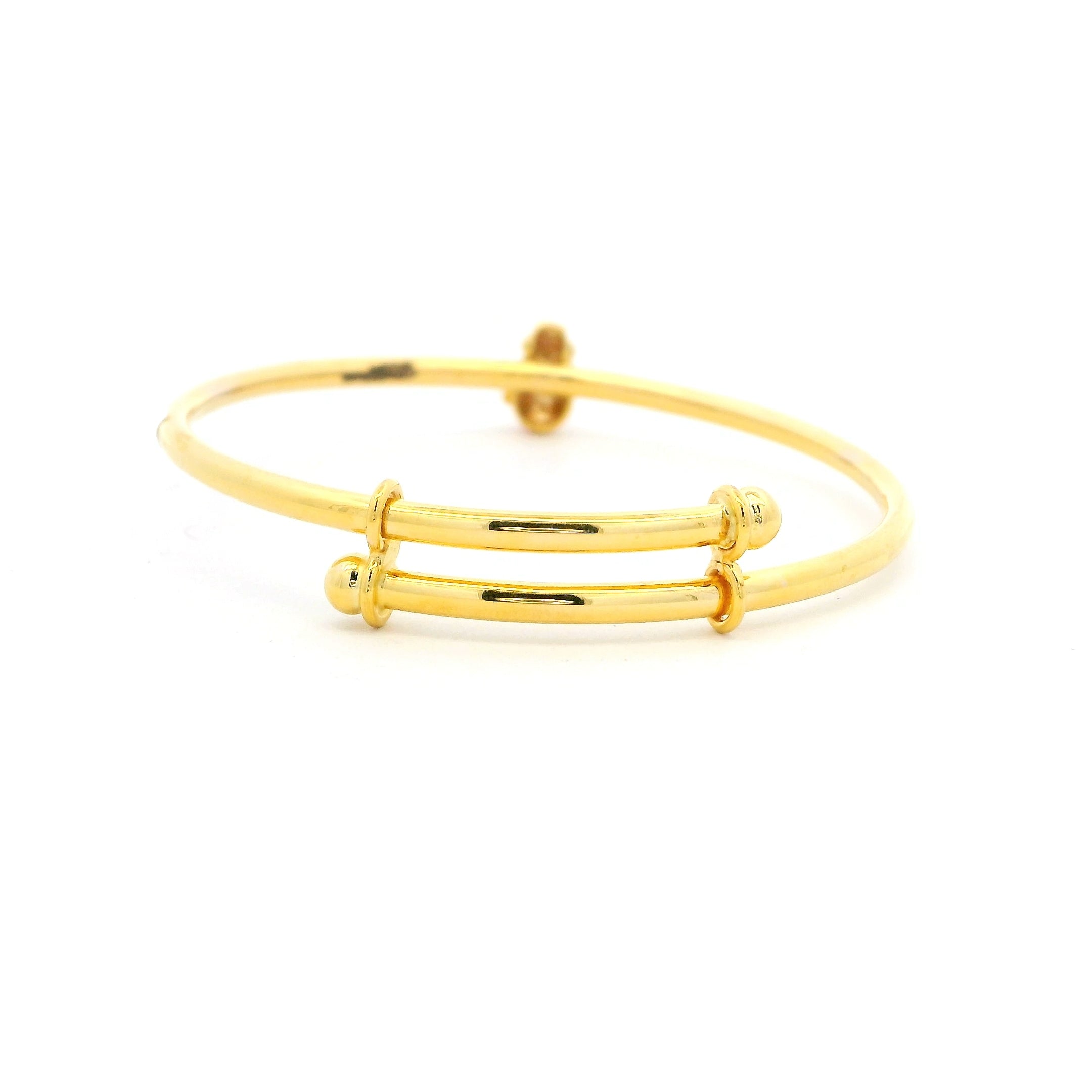 Cute Gold Flower Charm Infant Bracelet