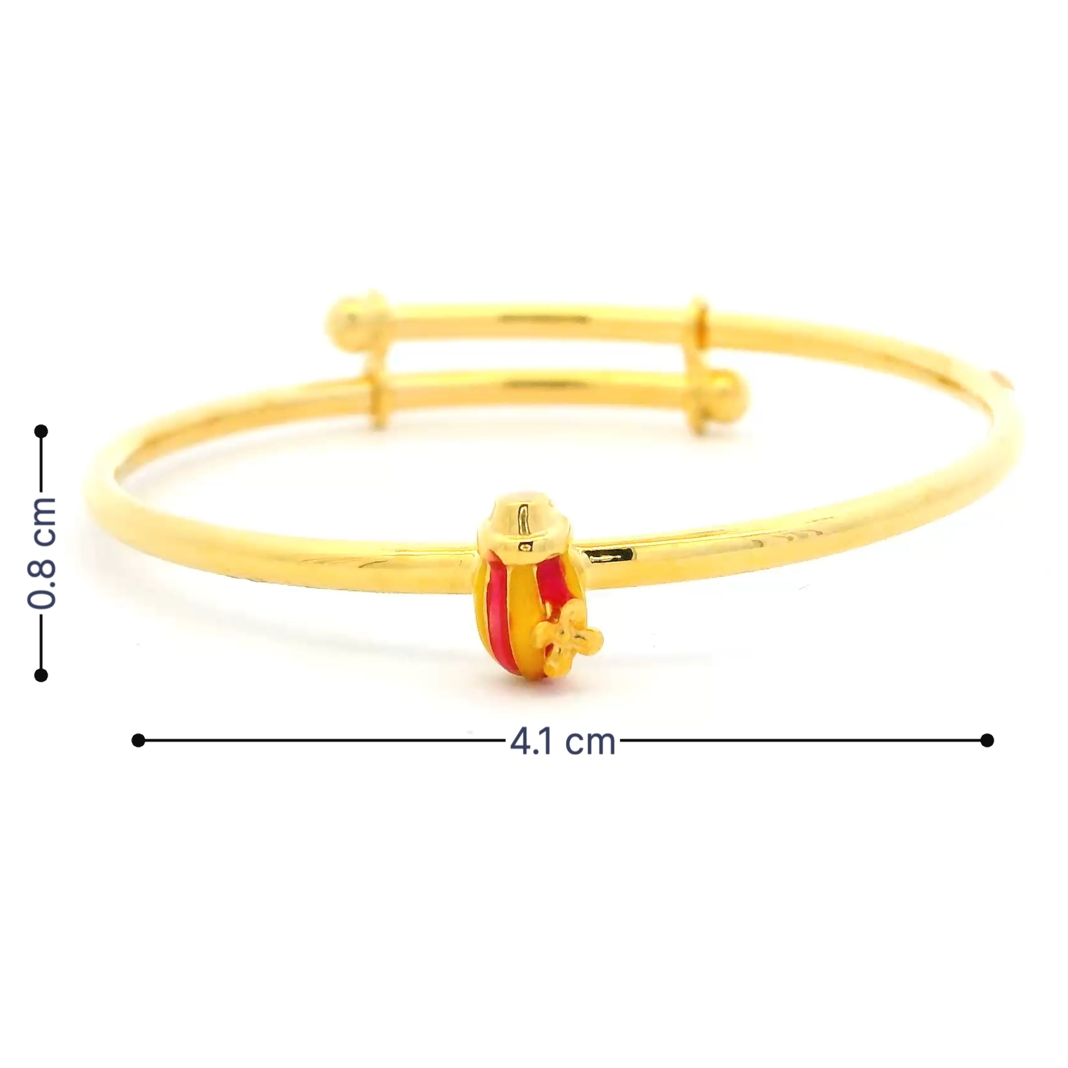 Cute Gold Flower Charm Infant Bracelet