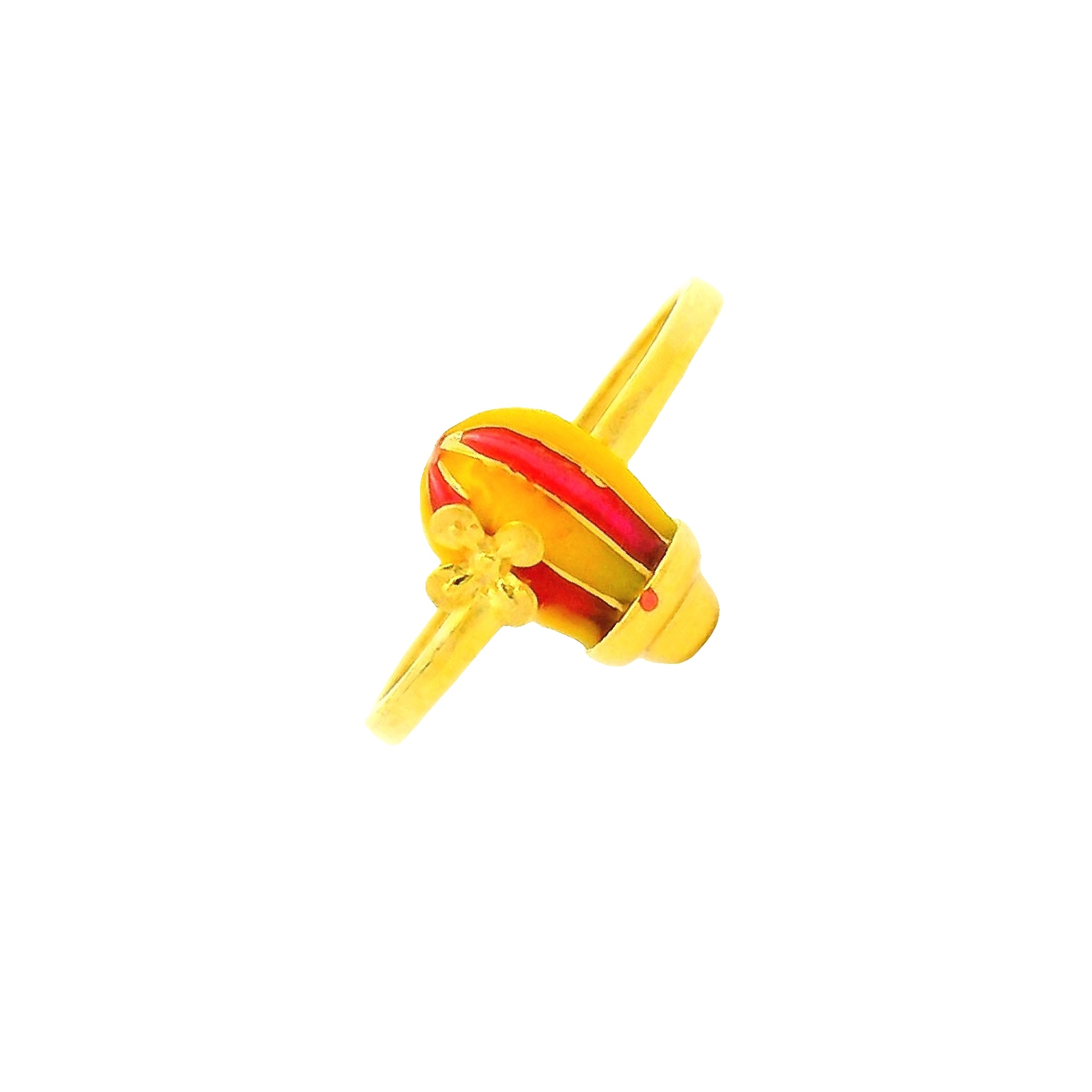 Pretty Flower Charms Gold Kids Ring