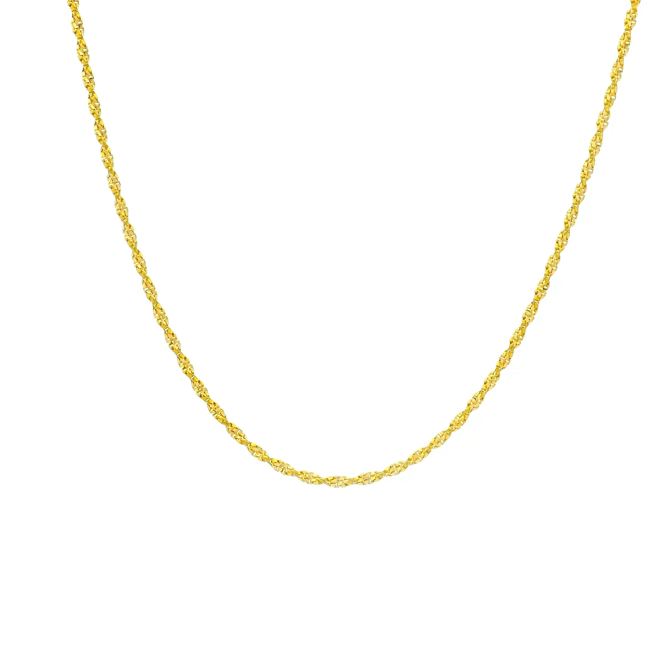 Beautiful Twirl Gold Chain for Kids