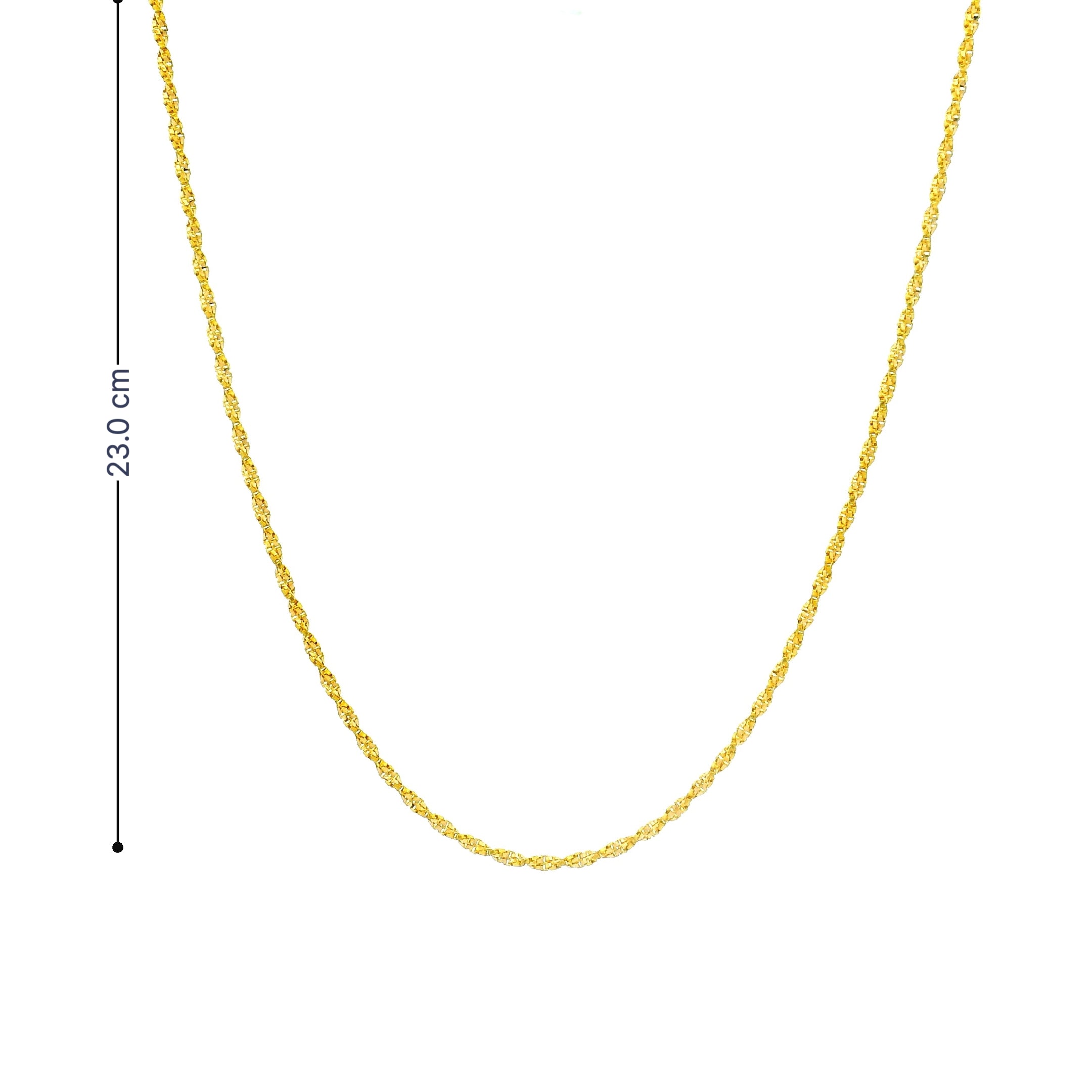 Beautiful Twirl Gold Chain for Kids