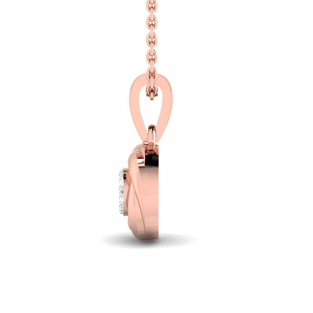 Radiant Elegant Swirl Gold Pendant