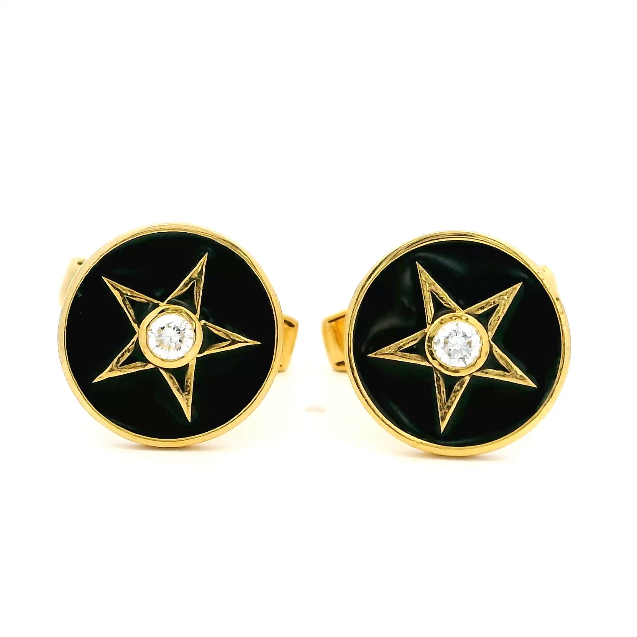 Mens Gold Cufflinks