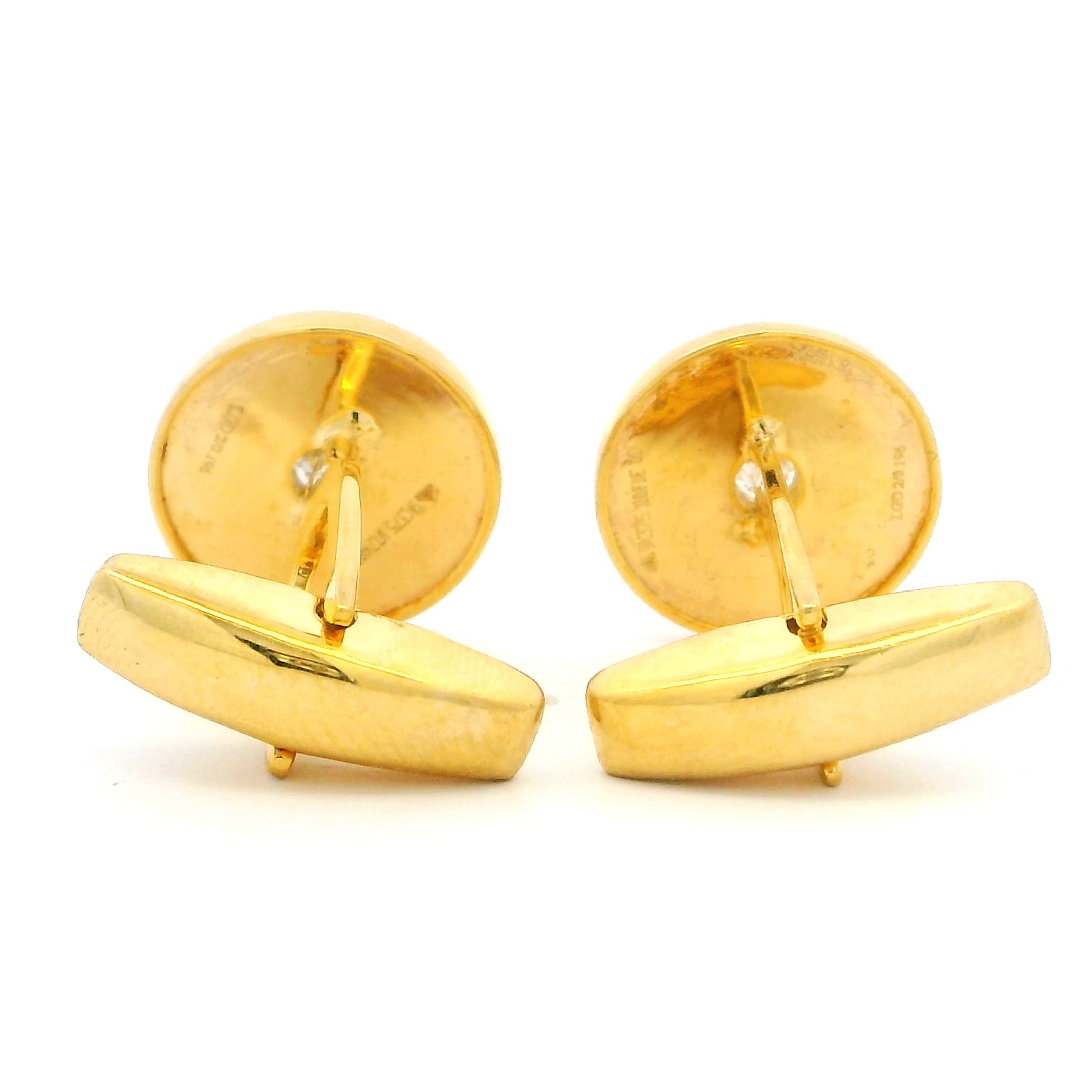Mens Gold Cufflinks